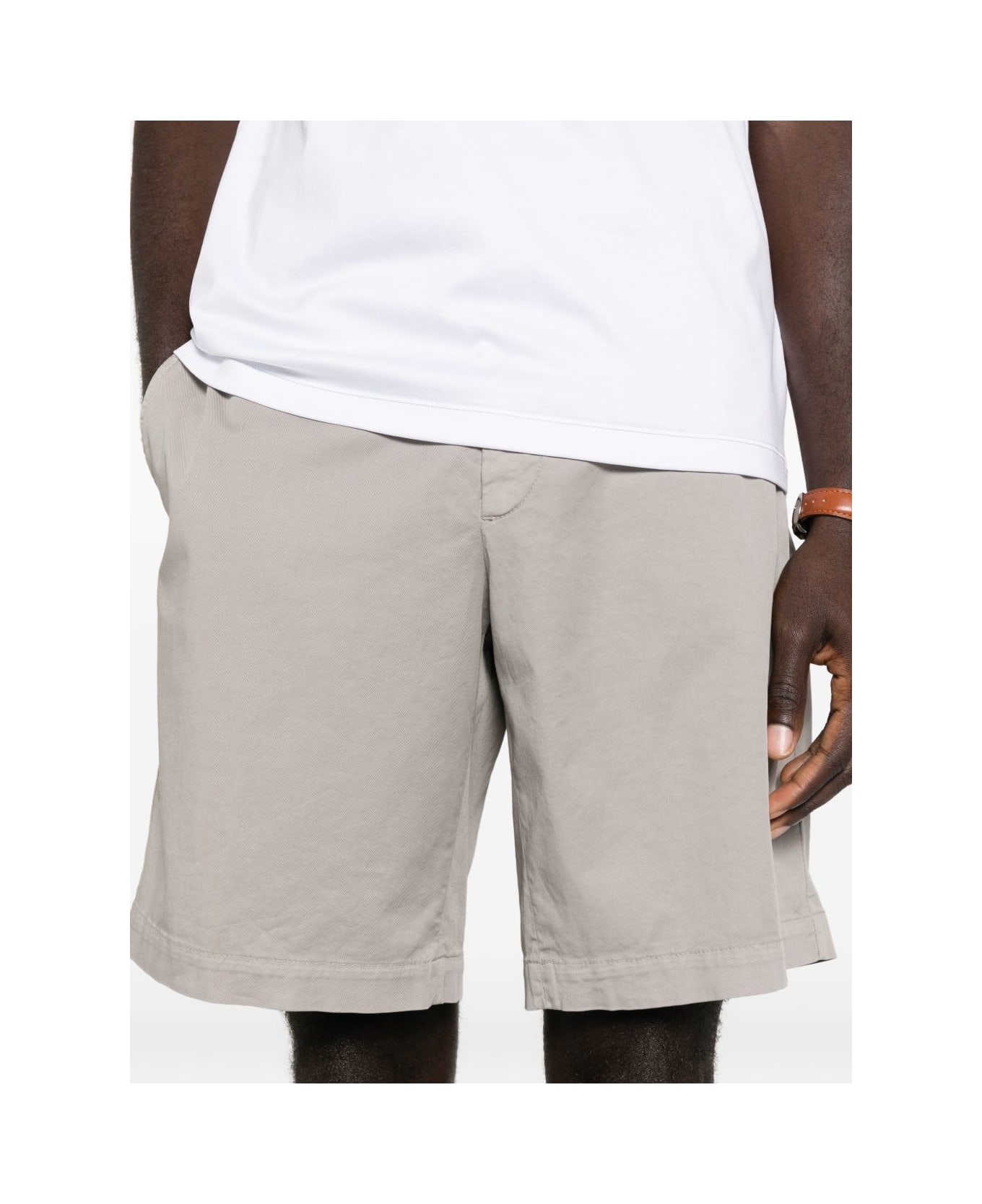Brunello Cucinelli Cotton Bermuda Shorts - Brown