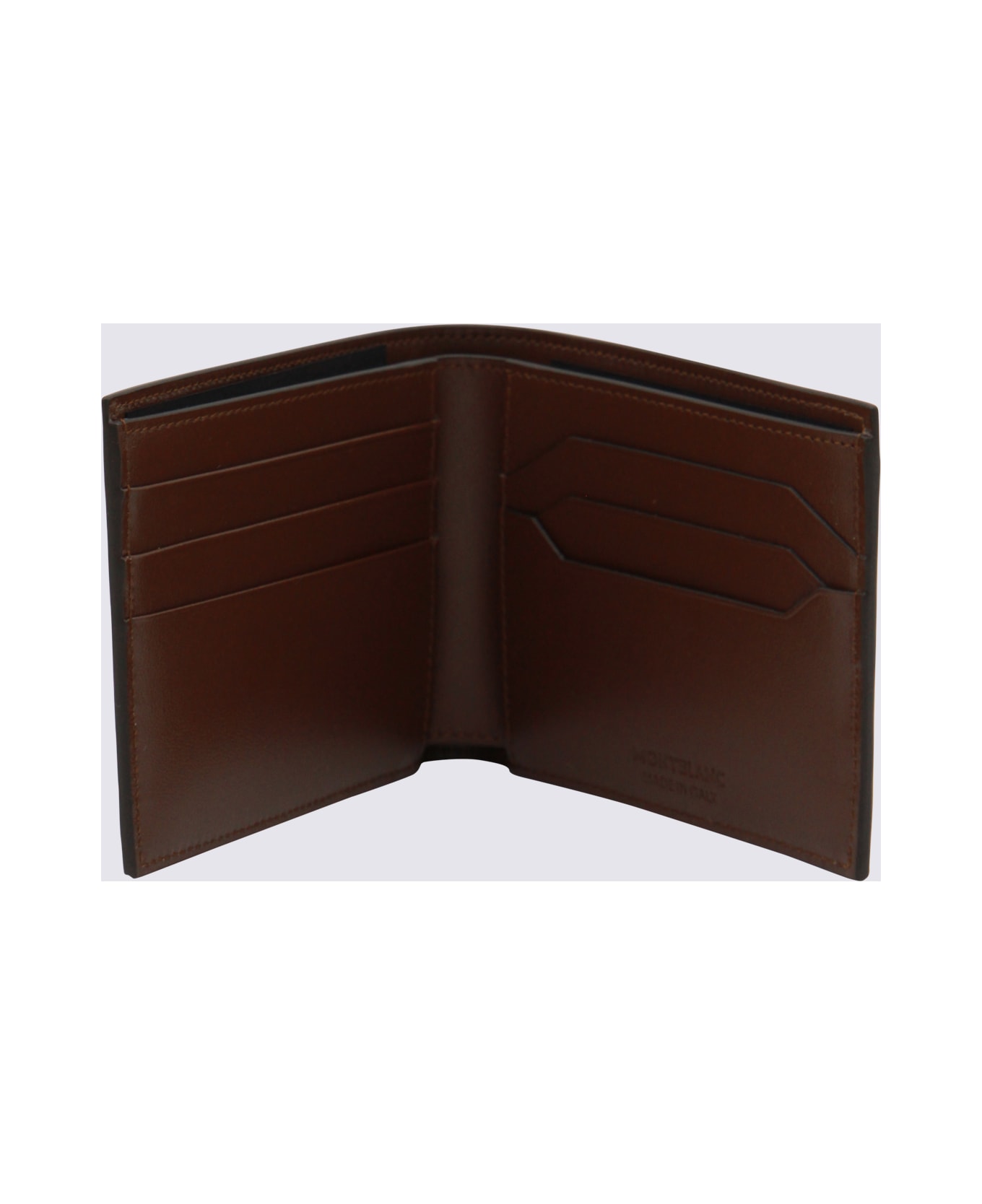 Montblanc Brown Leather Wallet - BROWN SFUMATO