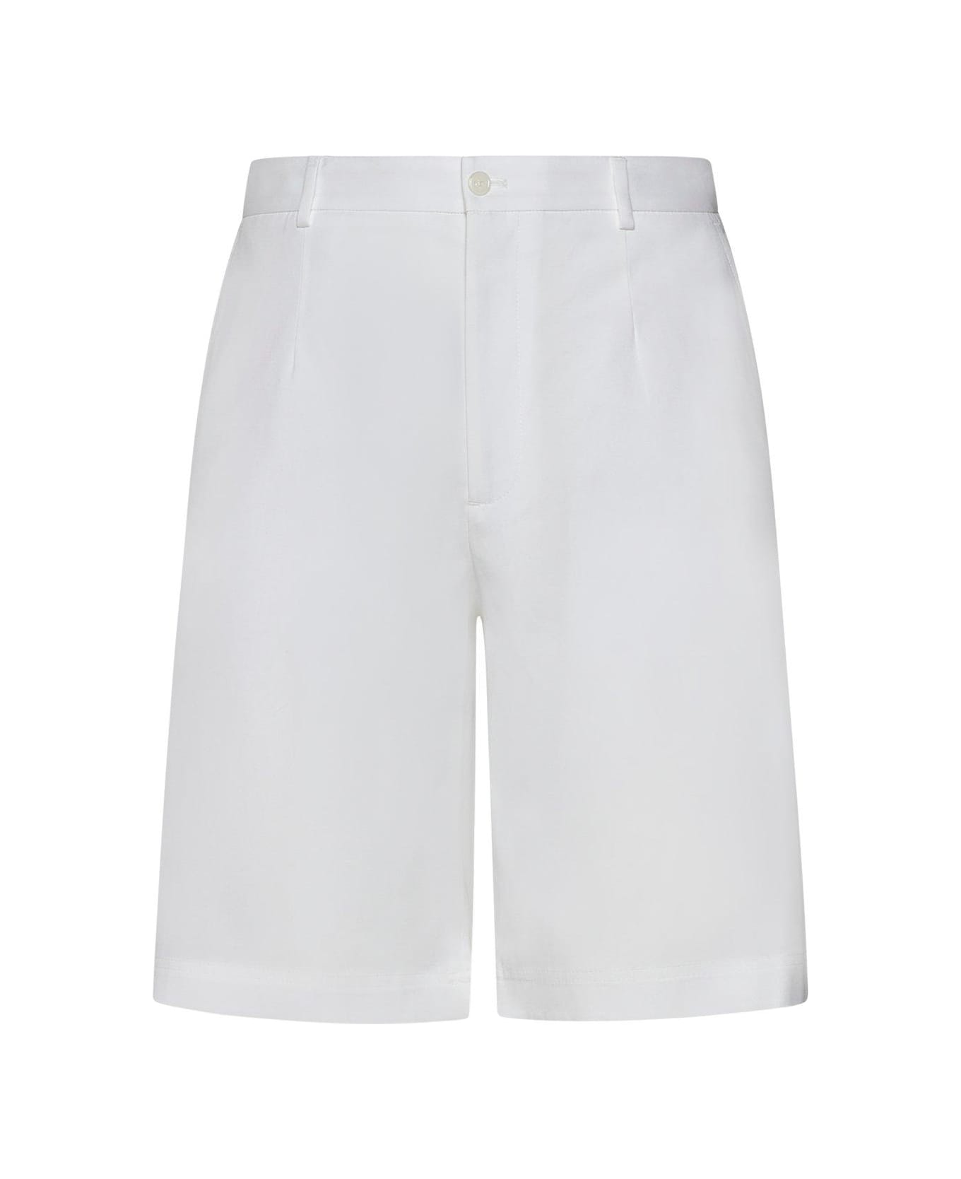 Dolce & Gabbana Branded Tag Shorts - White