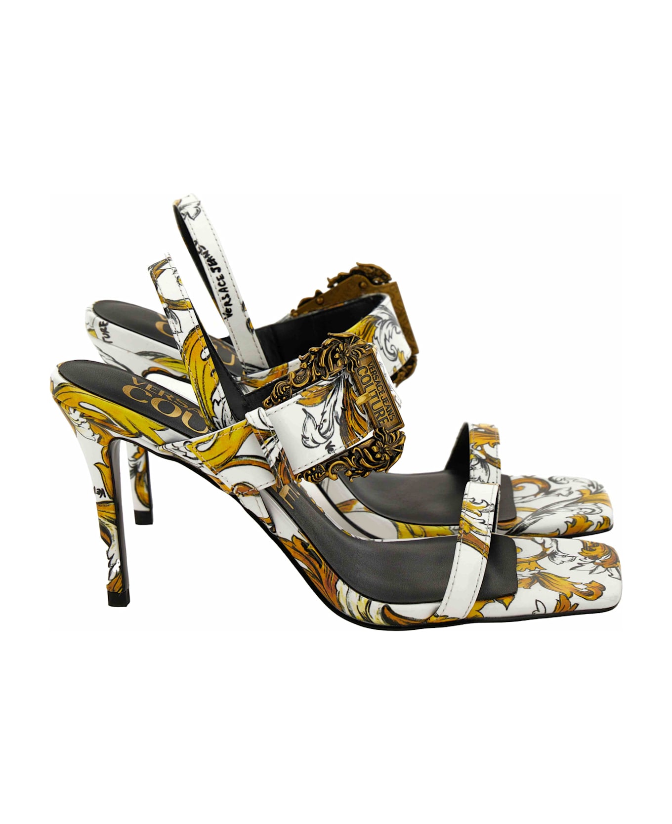 Versace Jeans Couture Open Sandals - White