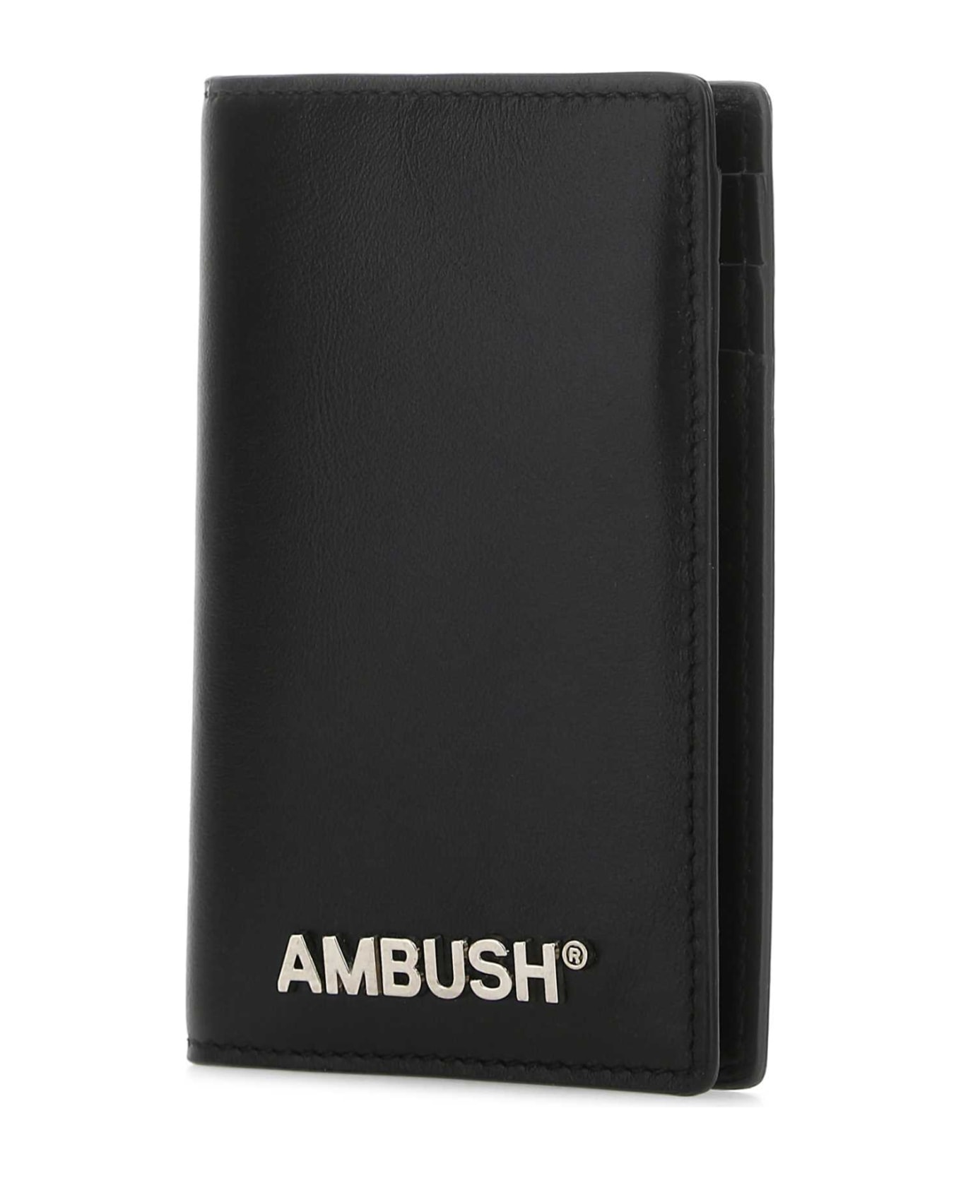 AMBUSH Black Leather Card Holder - 1072