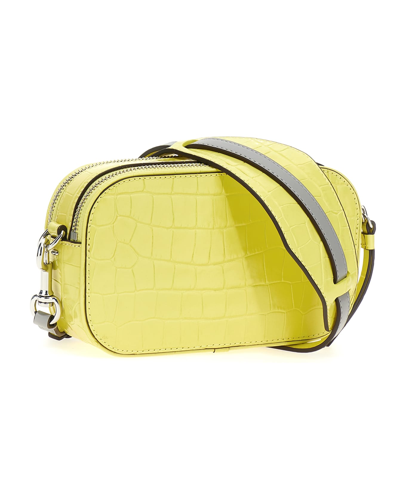 Tory Burch 
miller Croc Embossed Mini
 Crossbody Bag - Yellow