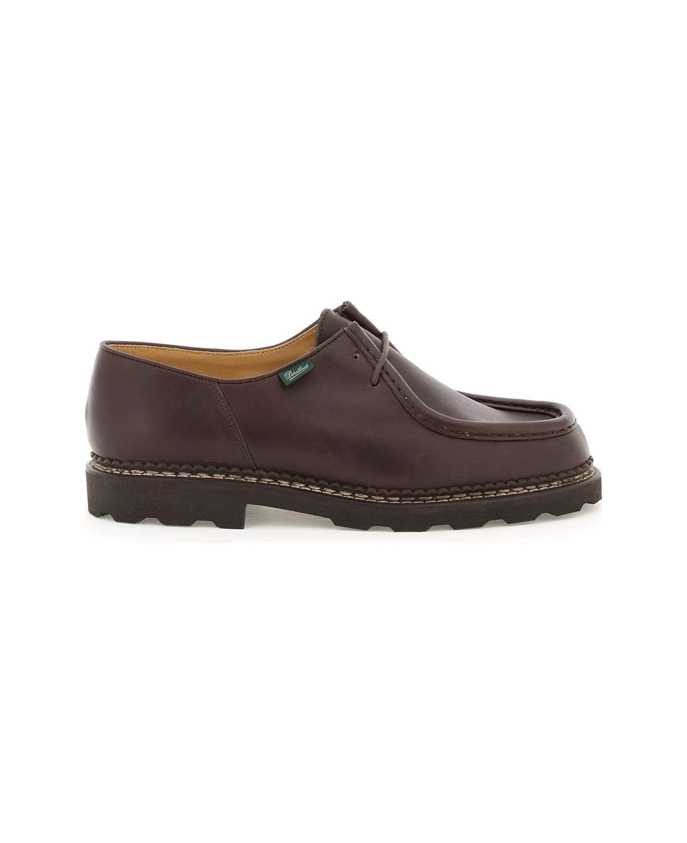 Paraboot Leather Michael Derby Shoes - Brown ローファー＆デッキシューズ