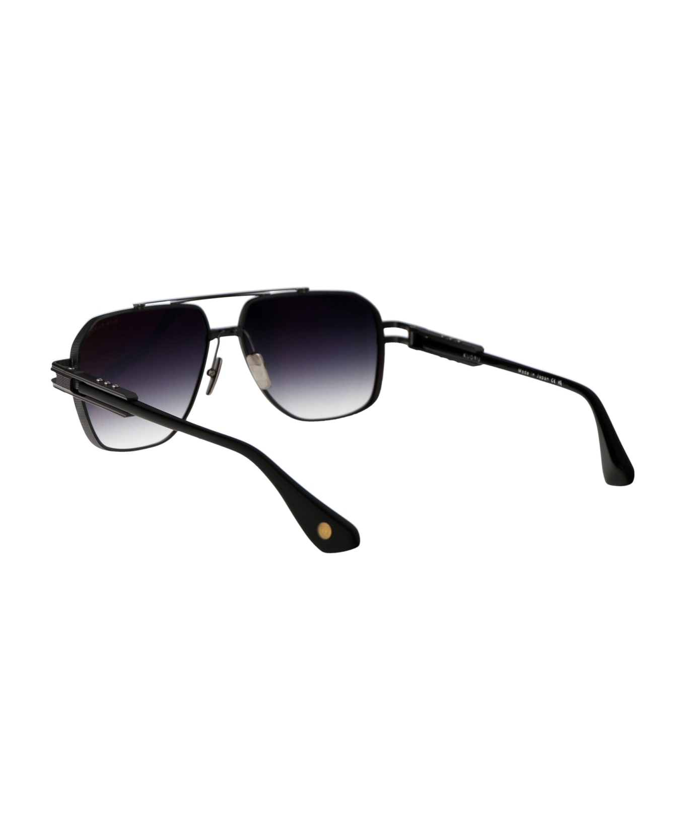 Dita Kudru Sunglasses - 02 BLACK IRON - BLACK PALLADIUM W/ DARK GREYTO CLEAR GRADIENT