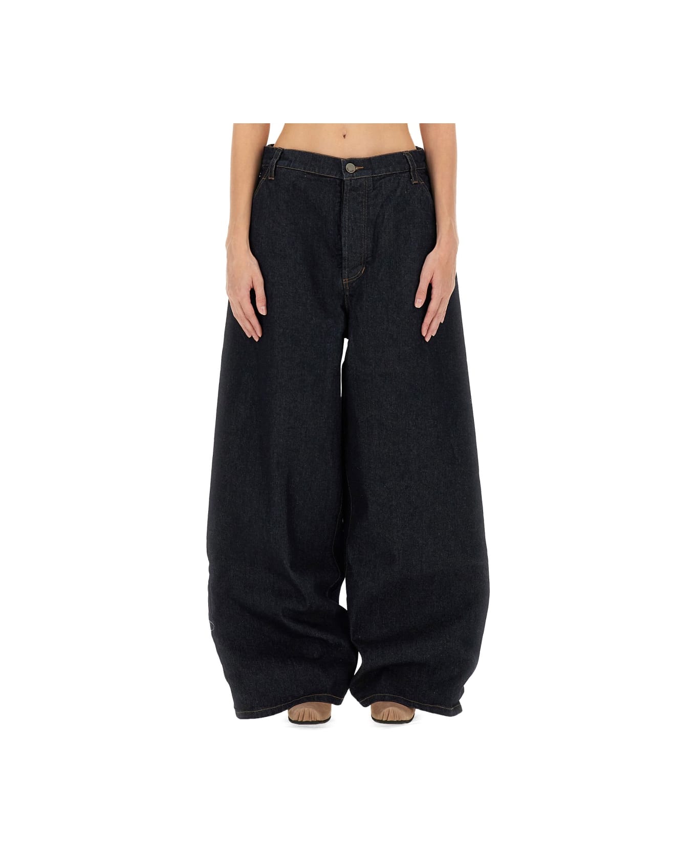 Uma Wang Denim "pod" Pants - BLUE