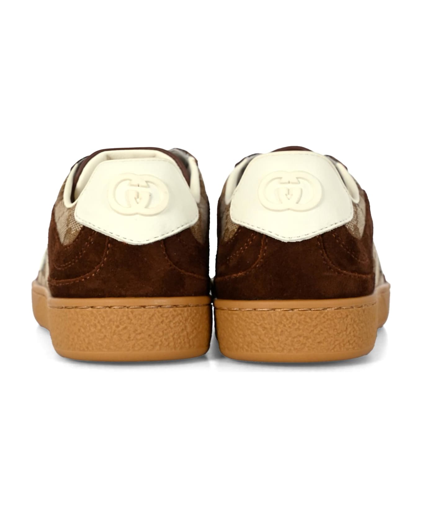Gucci Brown G74 Sneakers For Kids With Gg - Brown
