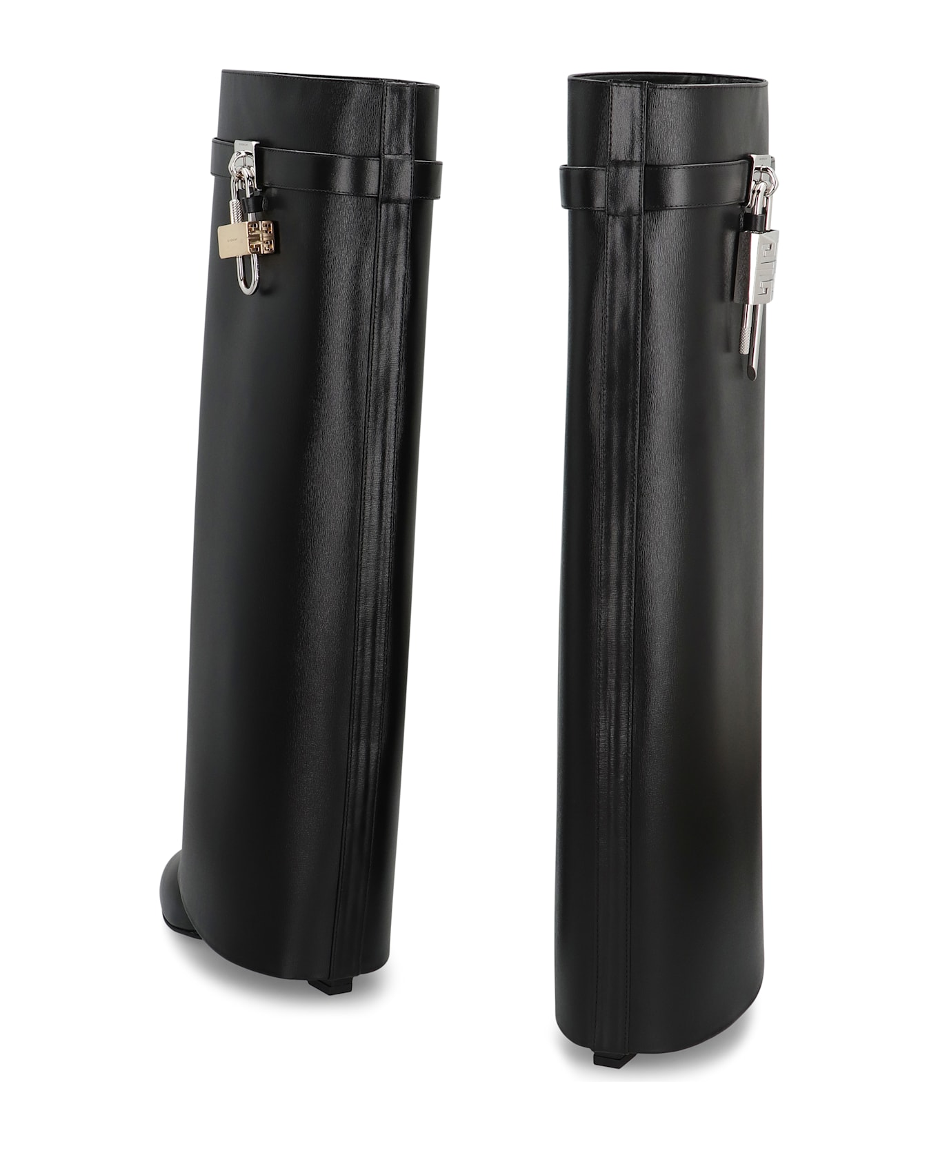 Givenchy Shark Lock Leather Boots - black ブーツ