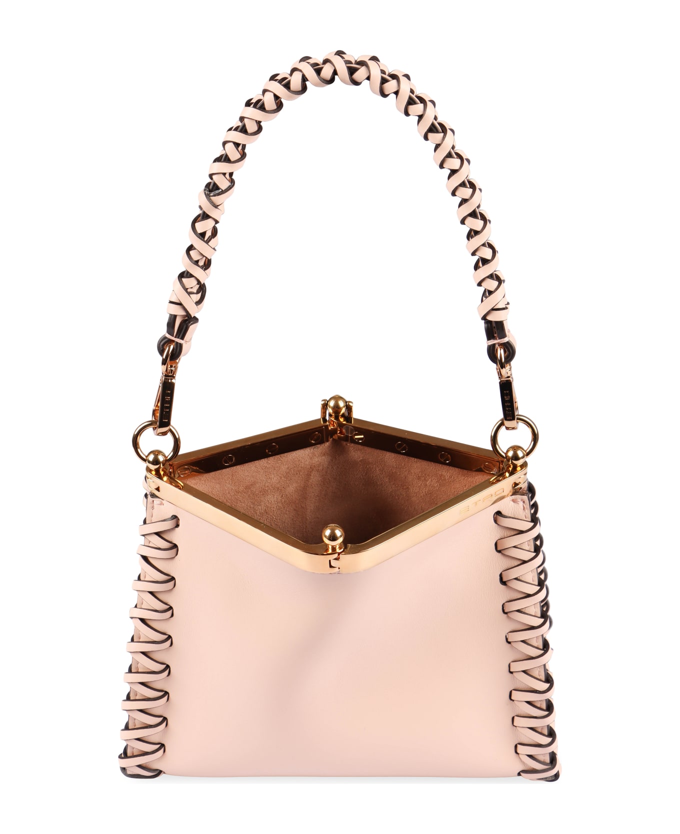 Etro Pink Vela Mini Bag With Thread Work - Pink