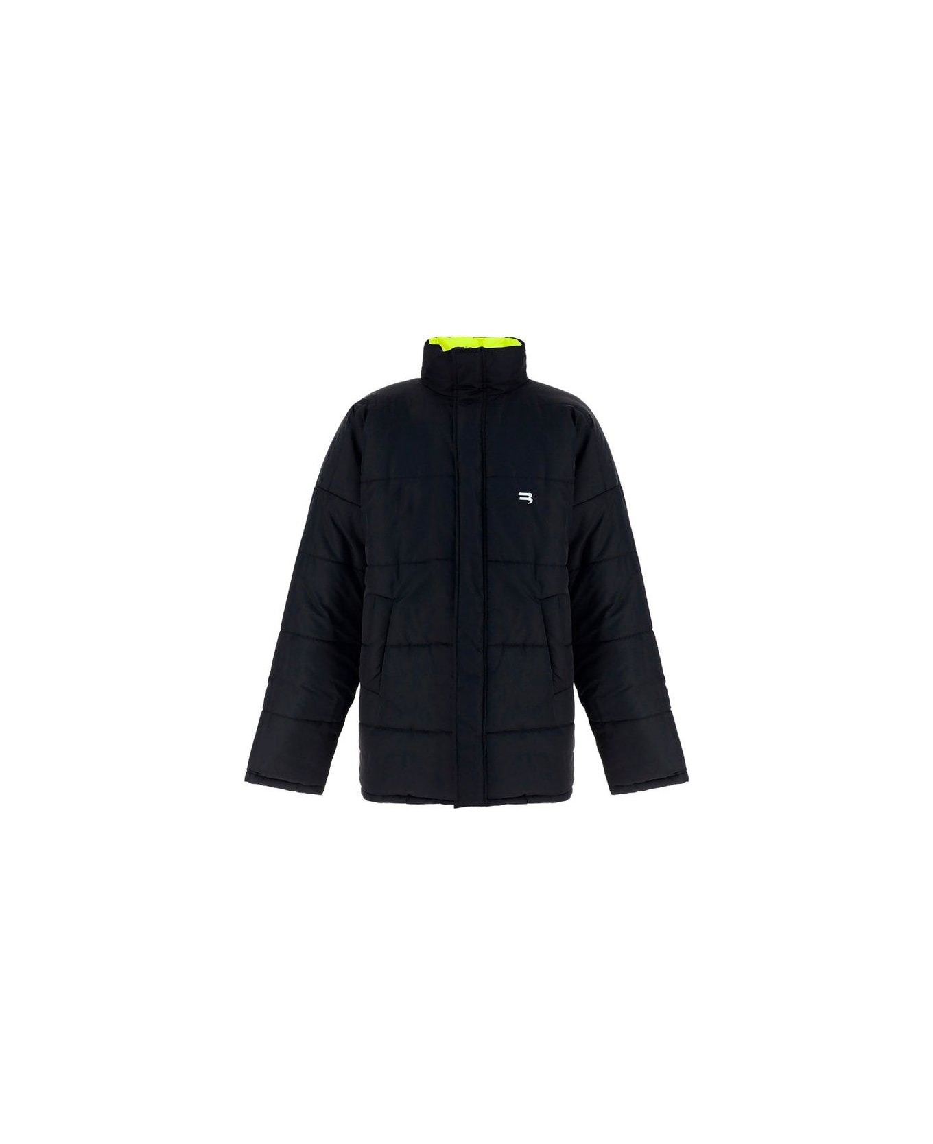Balenciaga Ripstop Parka Coat - YELLOW