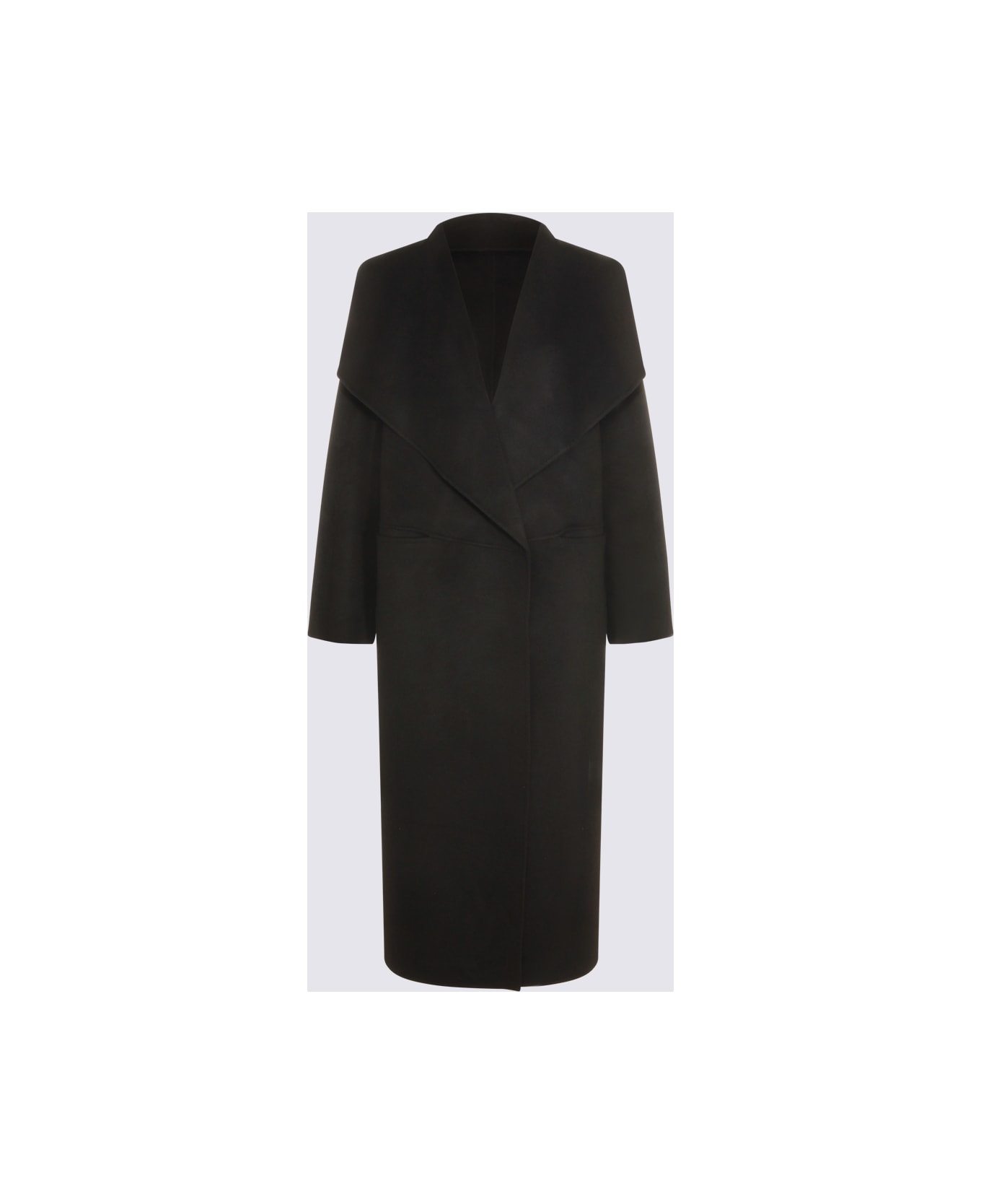 Totême Black Wool Coat - Nero