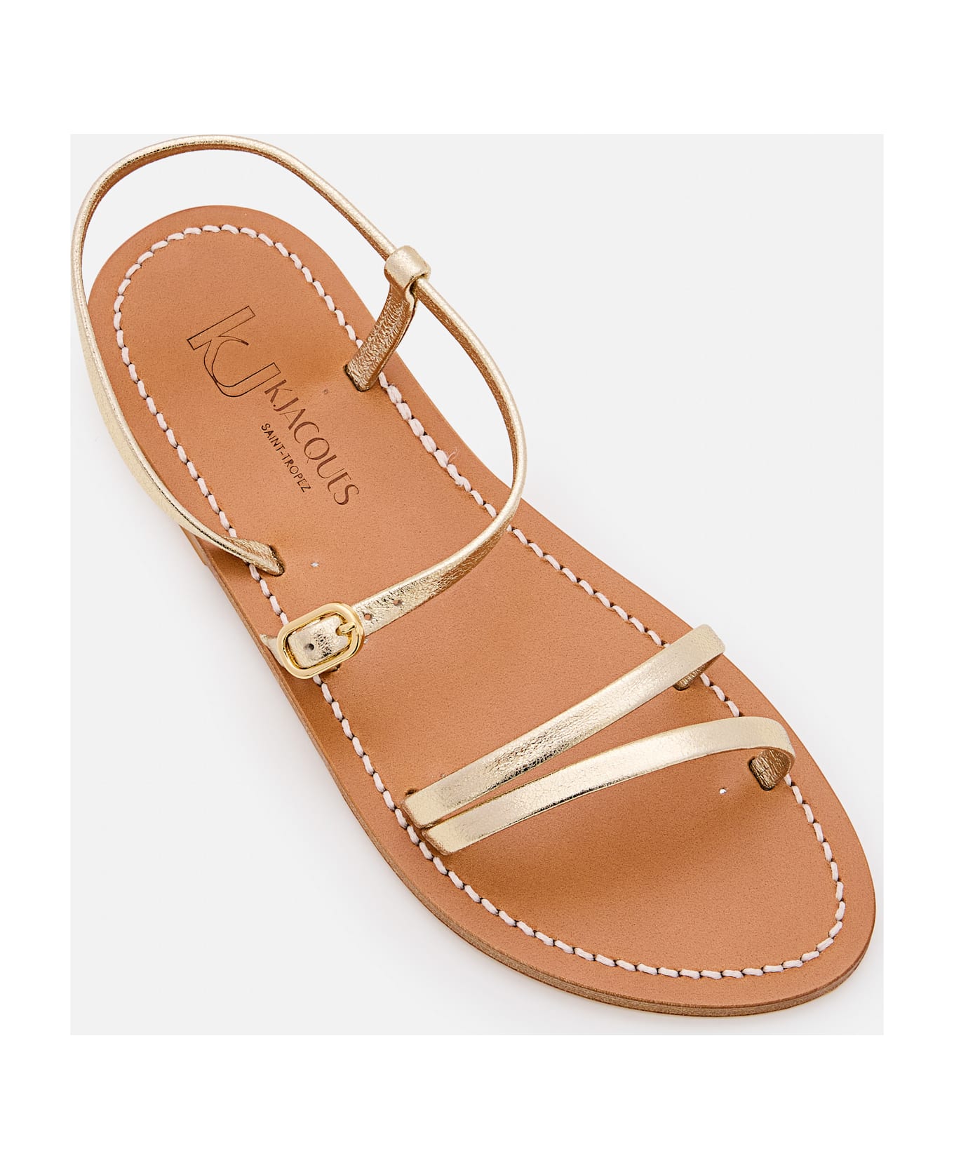 K.Jacques Erka Leather Sandal - Golden