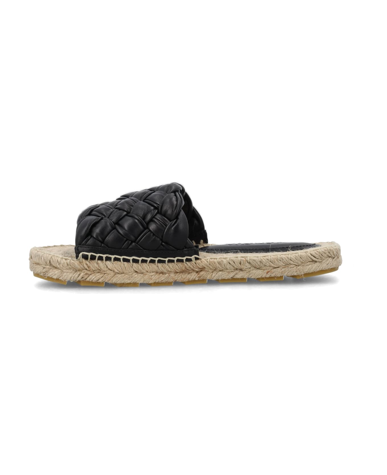 Bottega Veneta Slip-on Sandals - BLACK  NATURAL サンダル