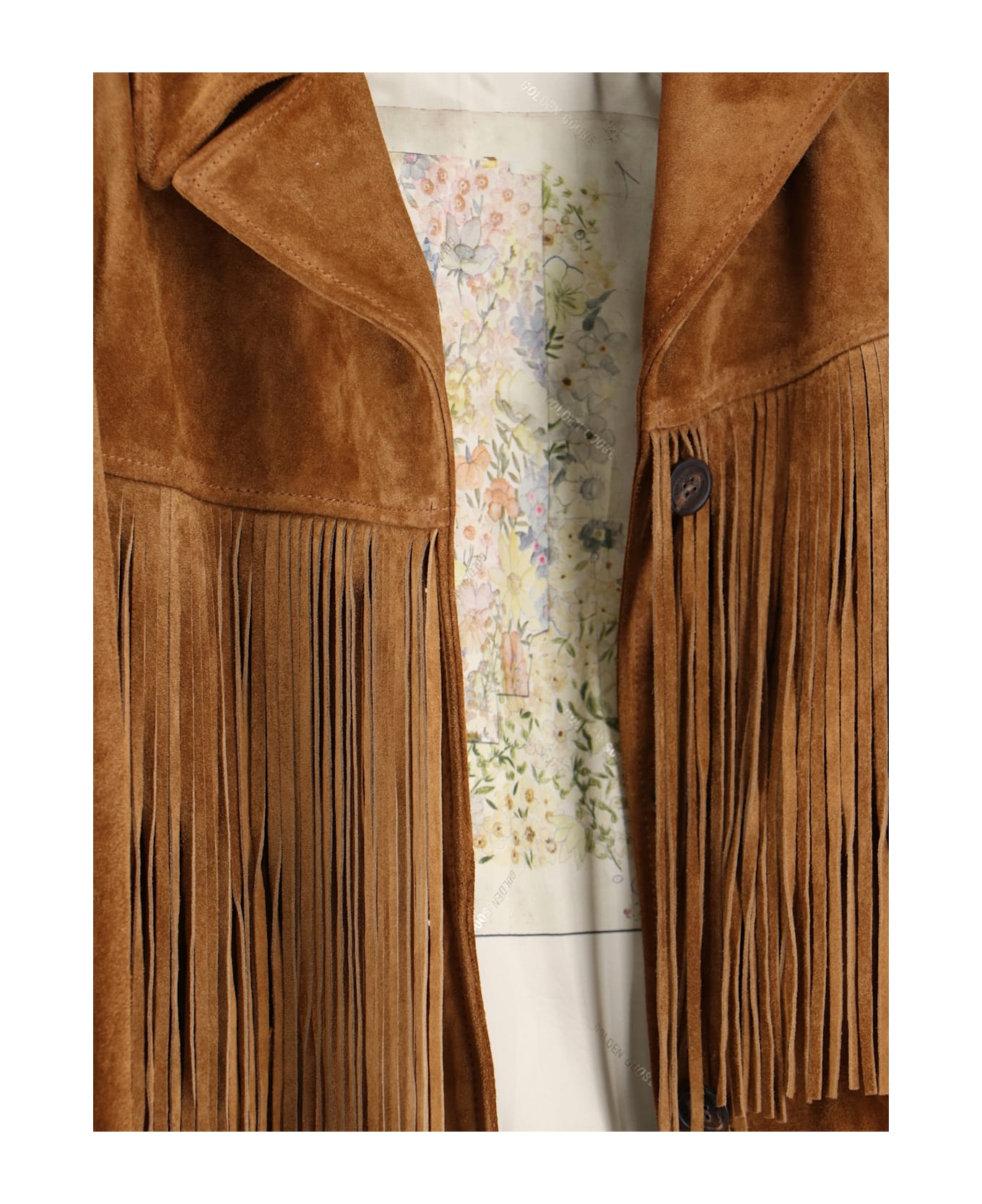 Golden Goose Suede Jacket - Marrone