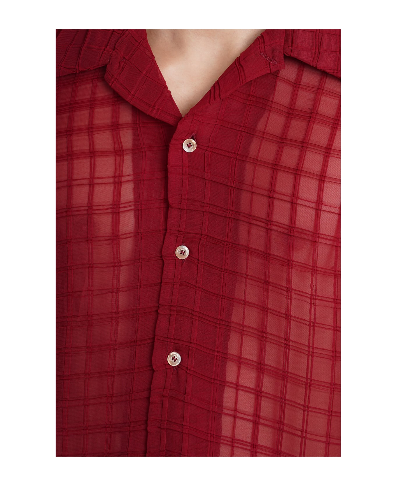 Séfr Shirt In Red Polyester - red