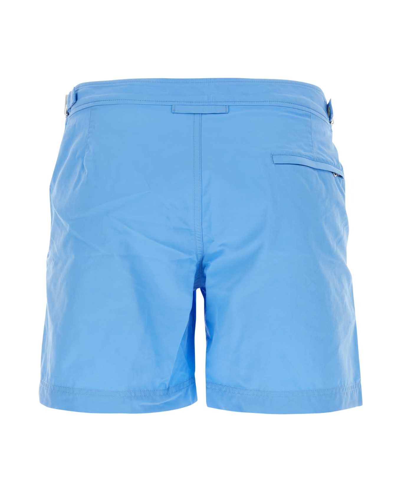 Orlebar Brown Light-blue Polyester Bulldog Swimming Shorts - RIVIERAII