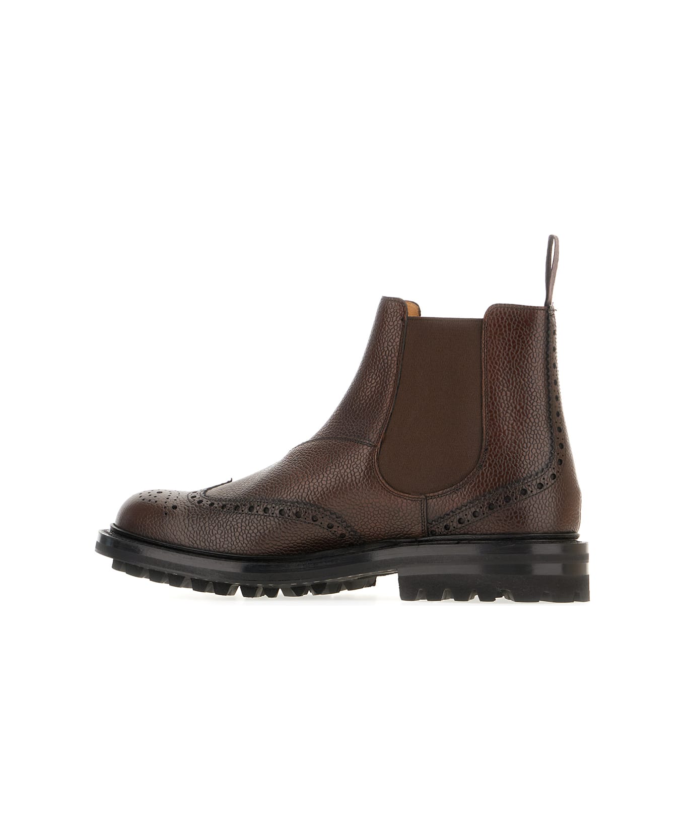 Church's Brown Leather Entyre Ankle Boots - EBONY 1 ブーツ