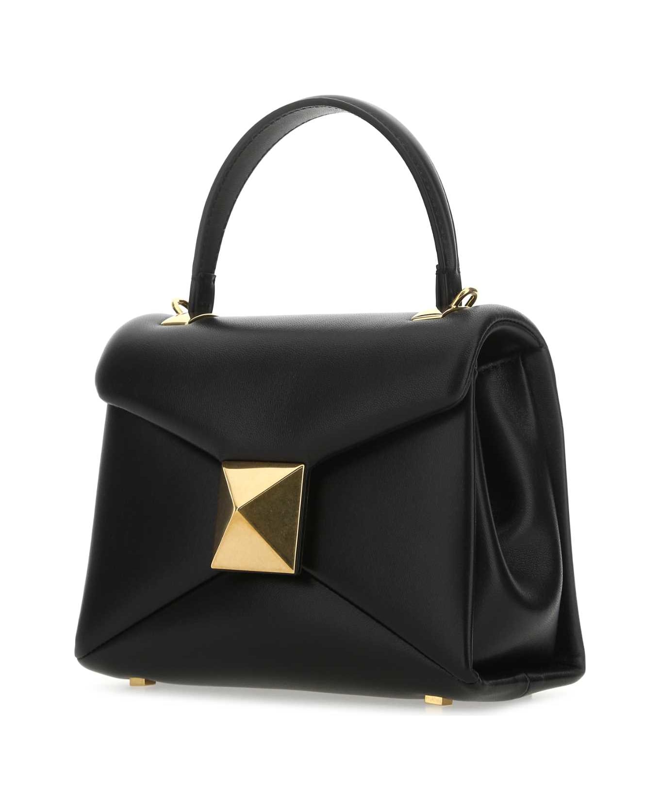Valentino Garavani Black Nappa Leather Mini One Stud Handbag - 0NO