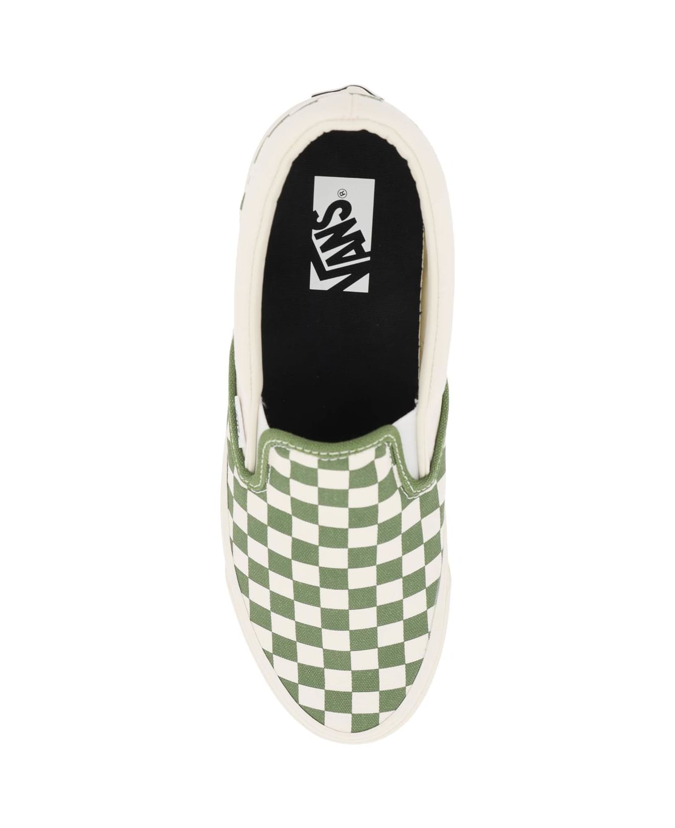 Vans Slip-on Reissue - CHECKERBOARD PESTO (White)