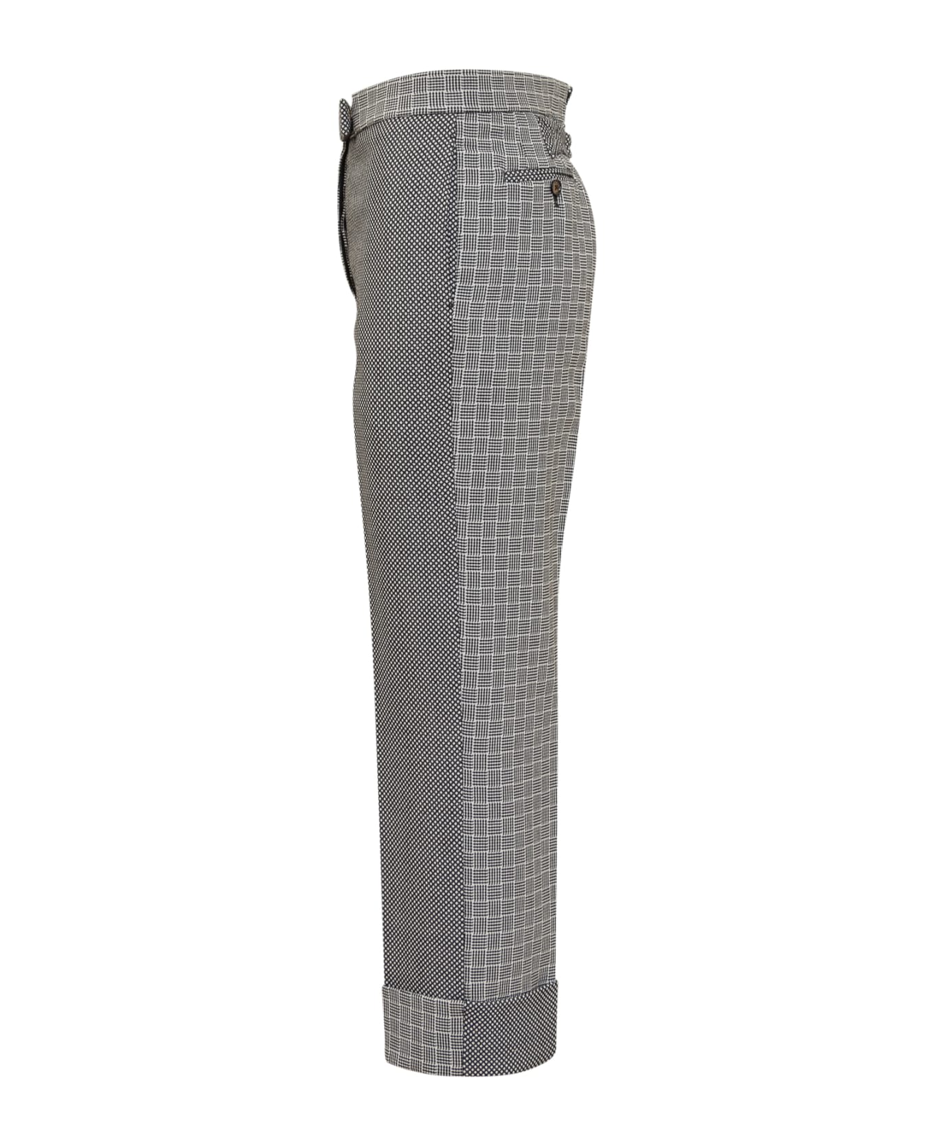 Thom Browne Classic Check Trousers - BLK/WHT ボトムス