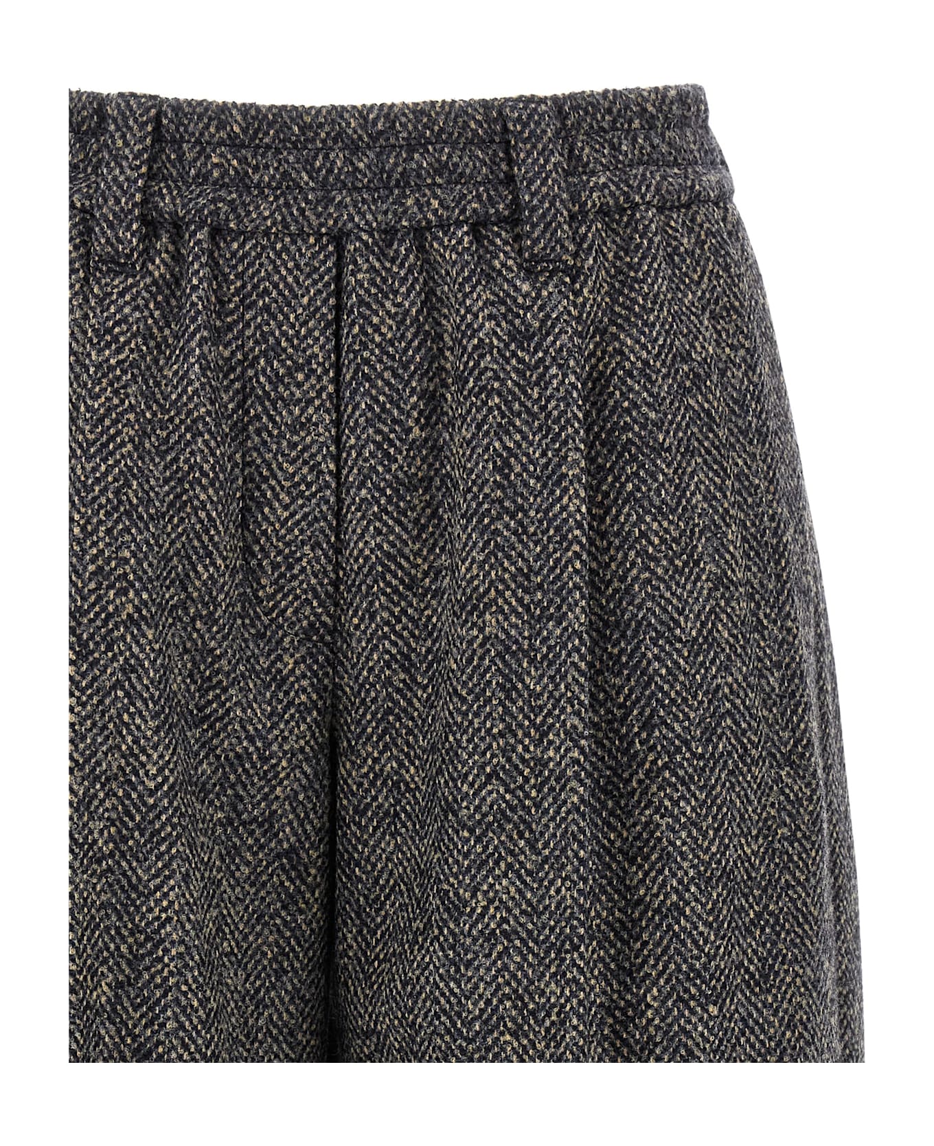 Brunello Cucinelli Wool Bermuda Shorts - Multicolor