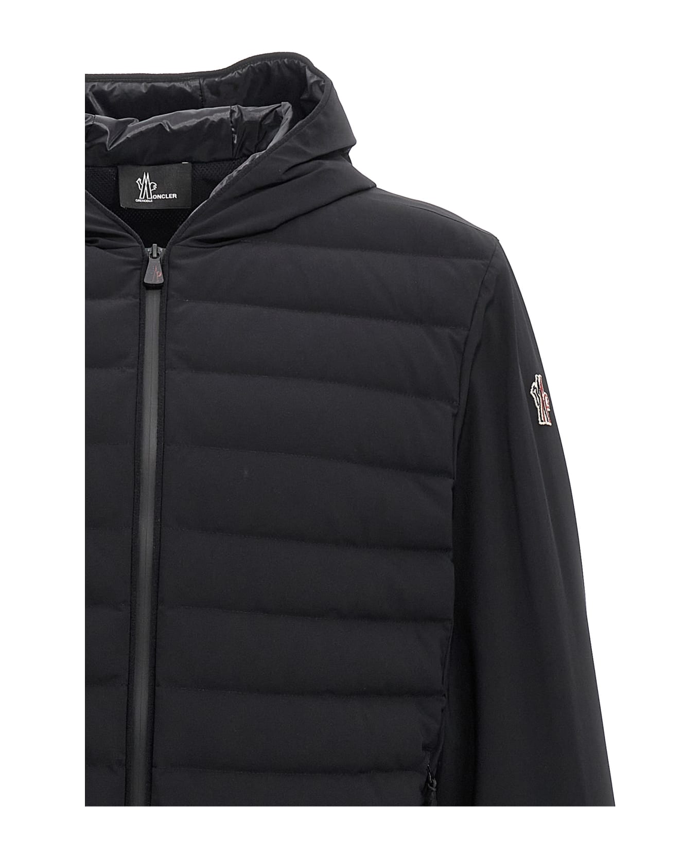 Moncler Grenoble Padded Insert Hooded Cardigan - Black  