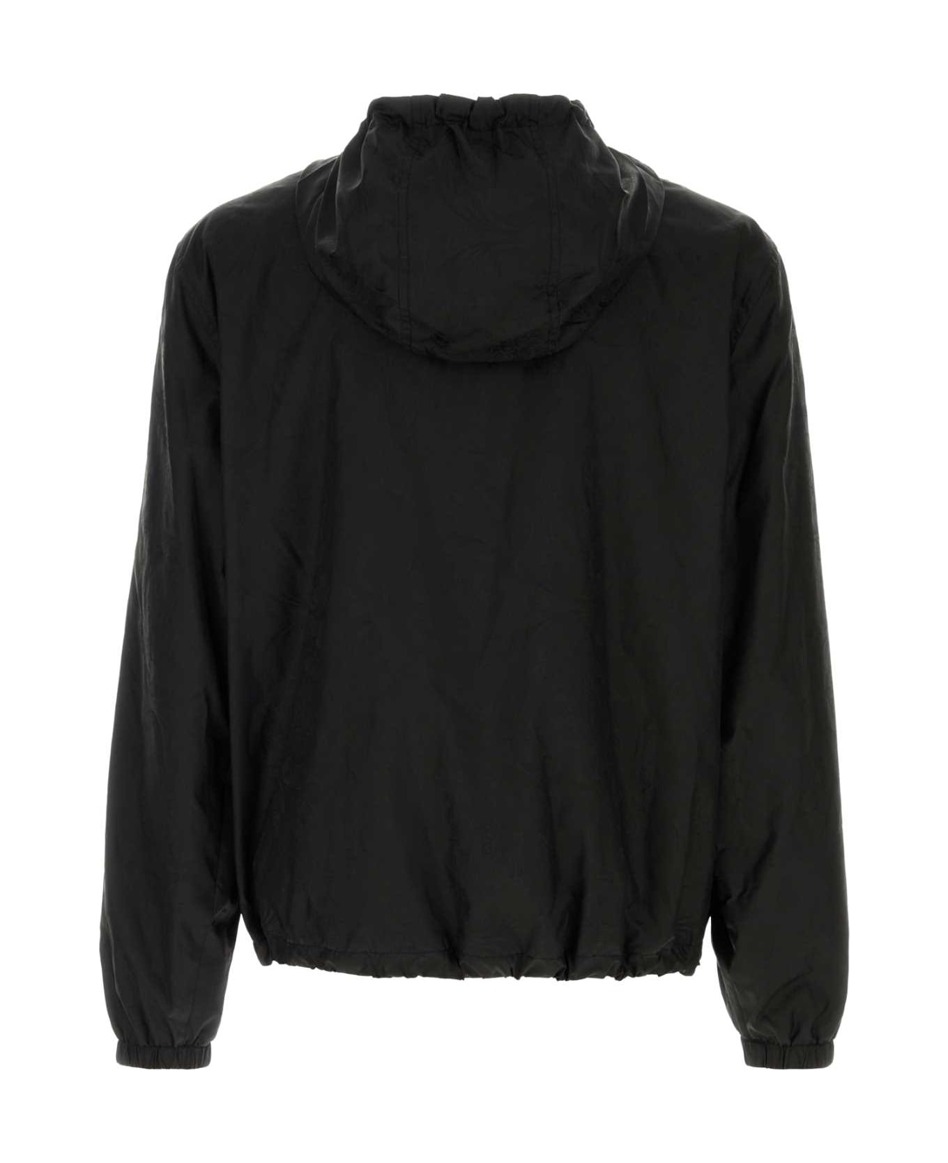 Versace Black Nylon Jacket - BLACK