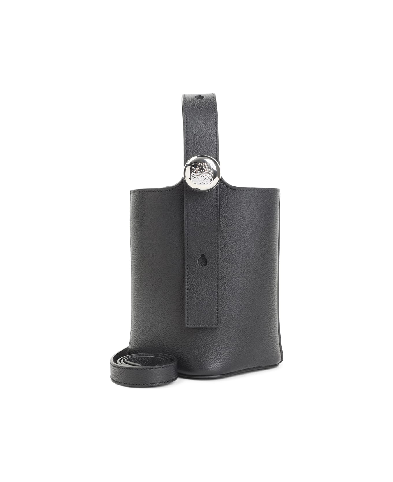 Loewe Pebble Bucket Mini Bag - Black