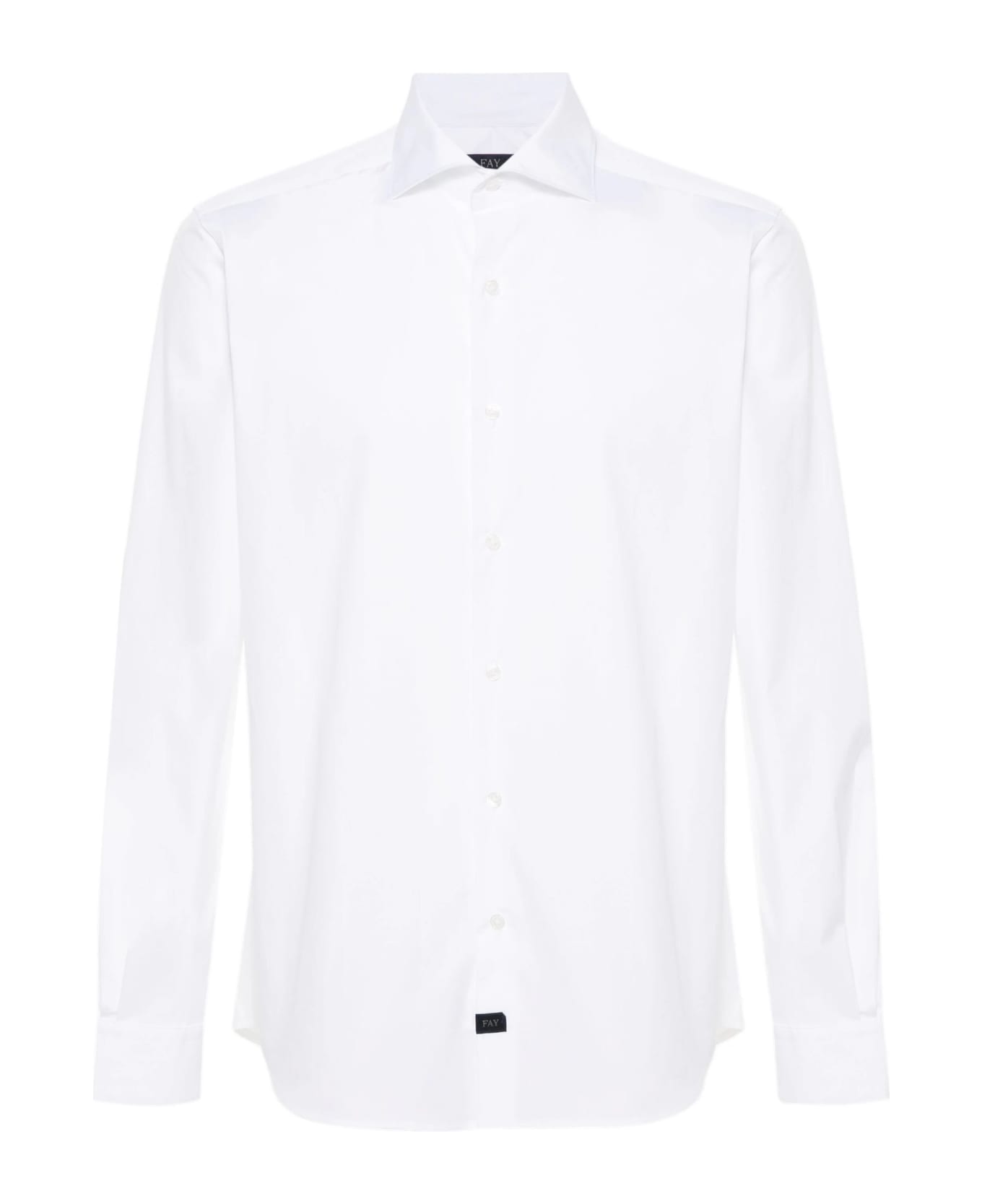 Fay White Cotton Blend Shirt - White