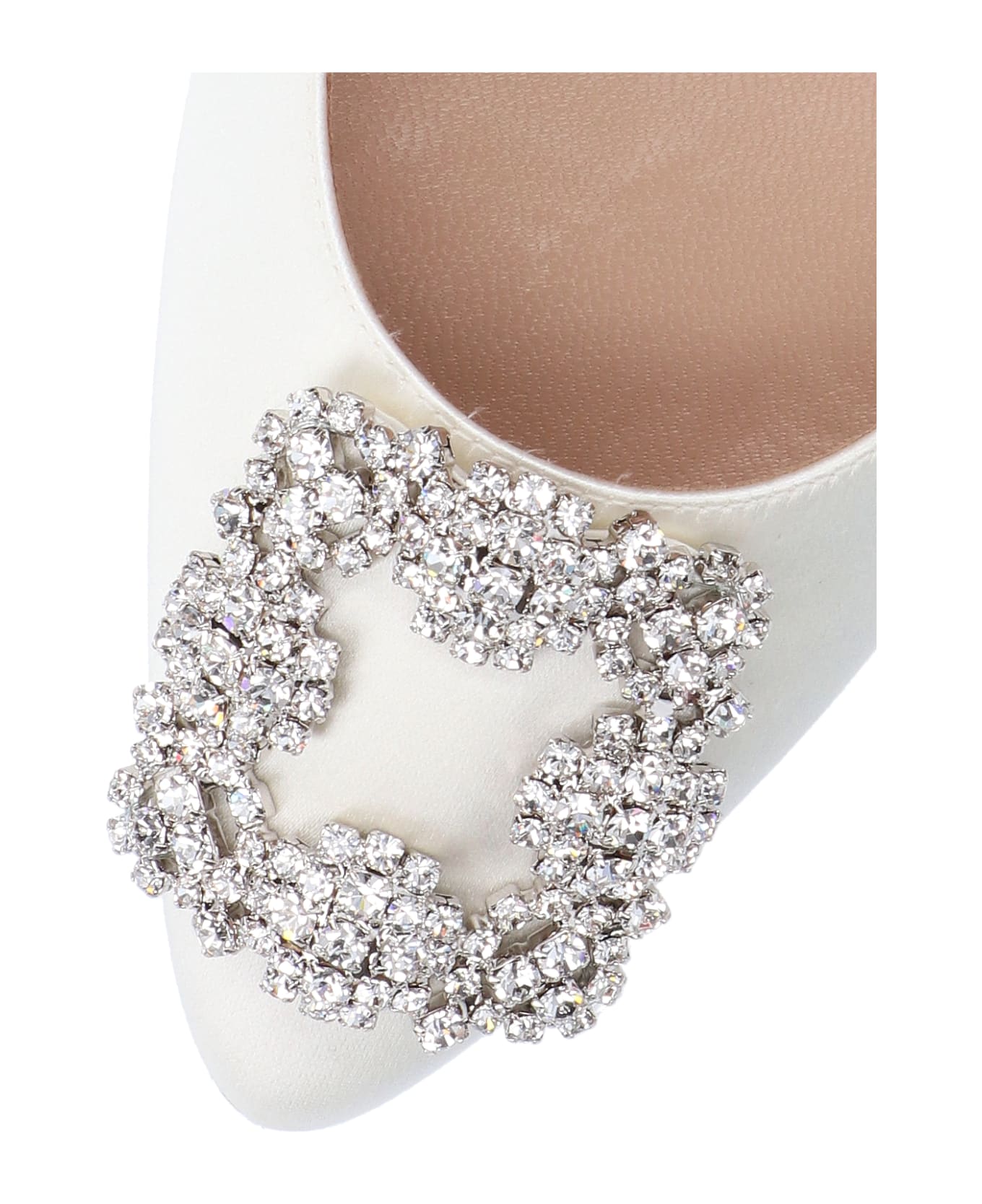 Manolo Blahnik High-heeled Shoe - Cream
