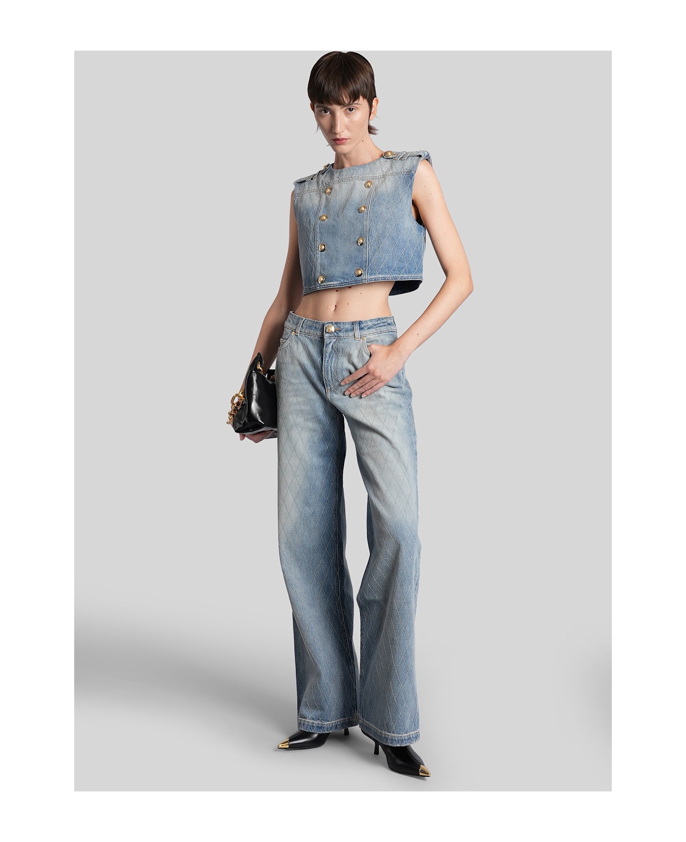 Balmain Topwear In Blue Cotton - blue