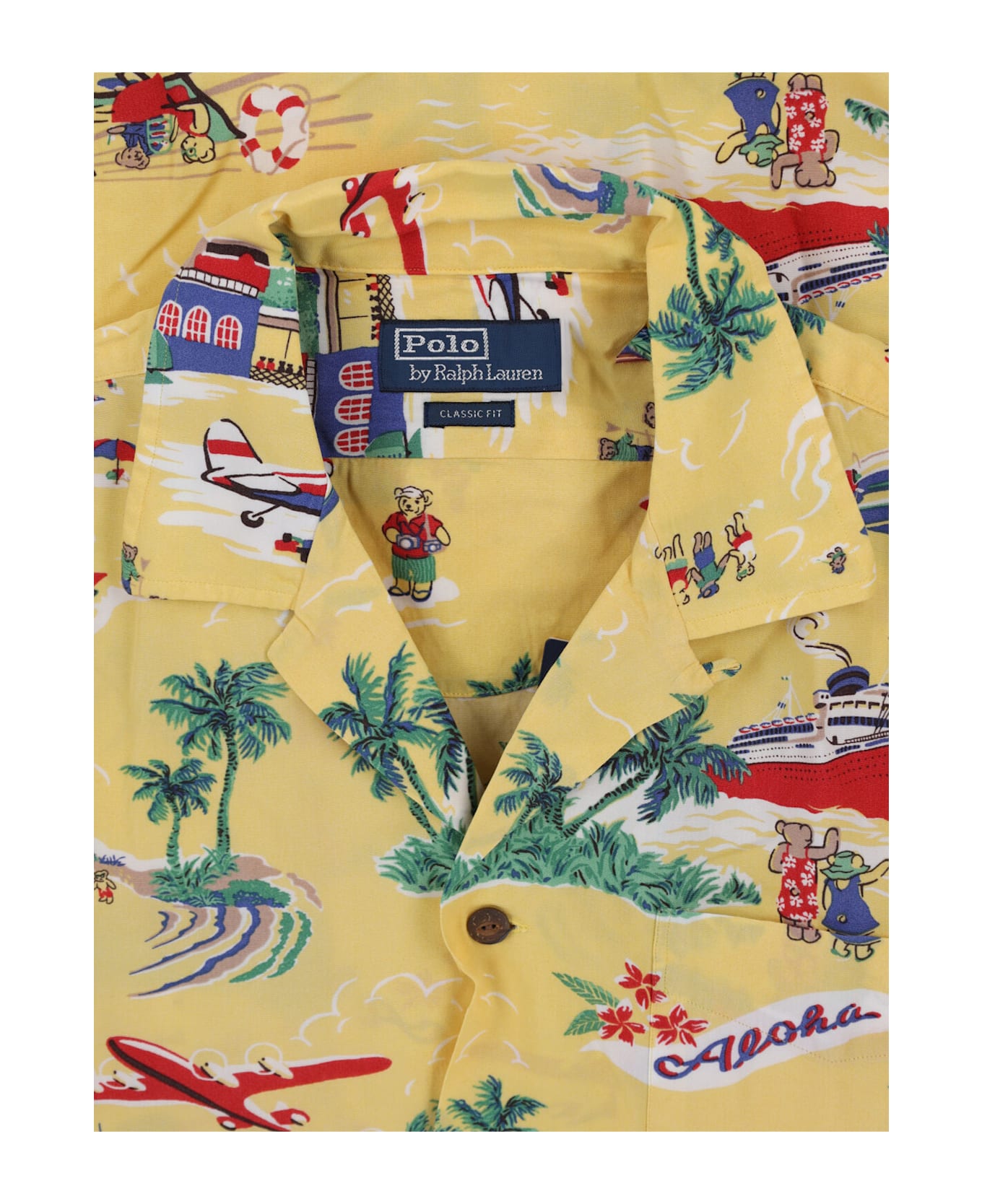 Polo Ralph Lauren 
polo Bear
 Shirt - Yellow