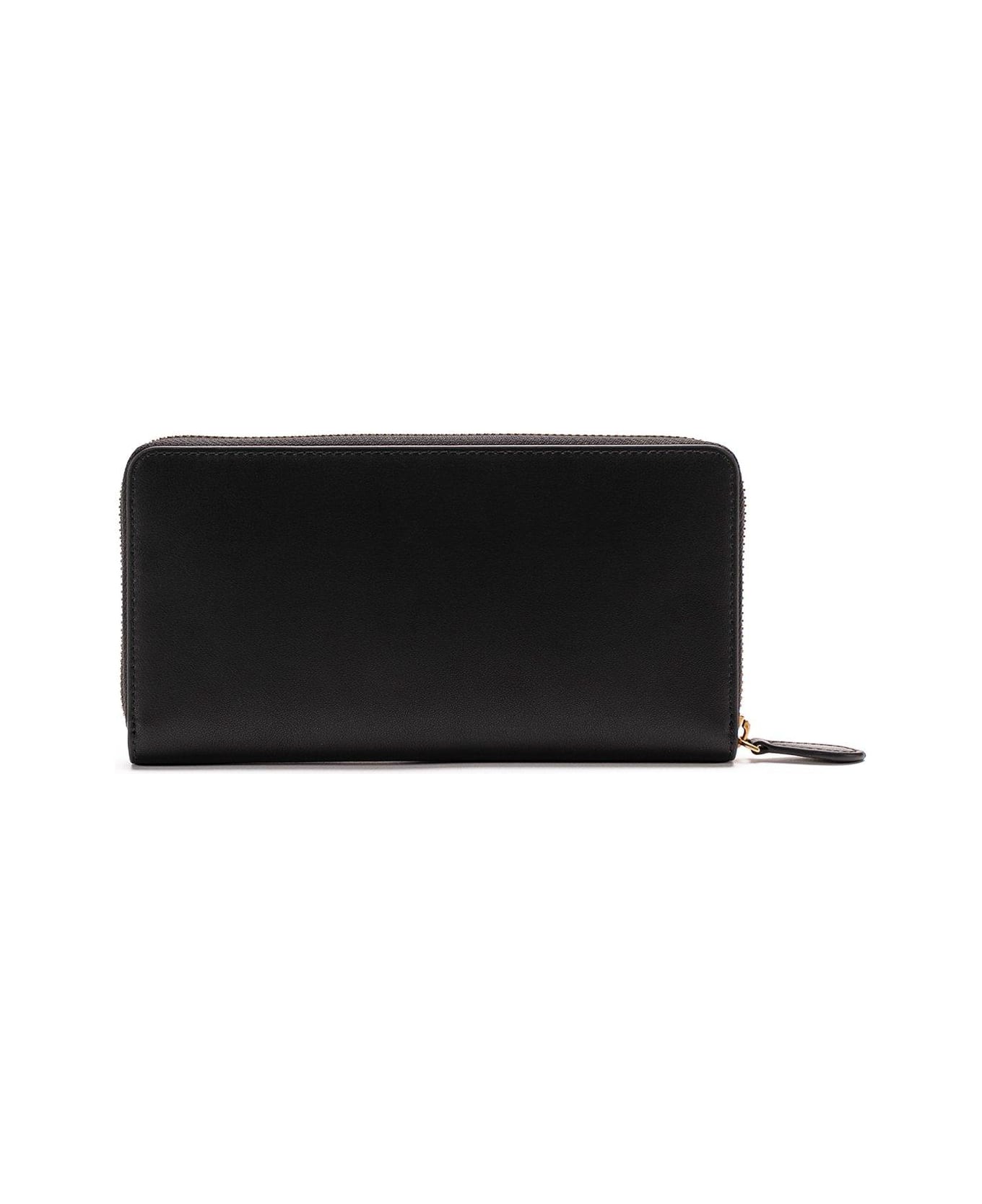 Pinko Ryder Leather Zip Around Wallet - Black 財布