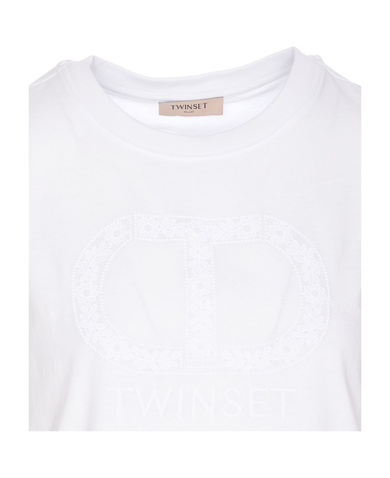 TwinSet Logo T-shirt - Bianco Ottico