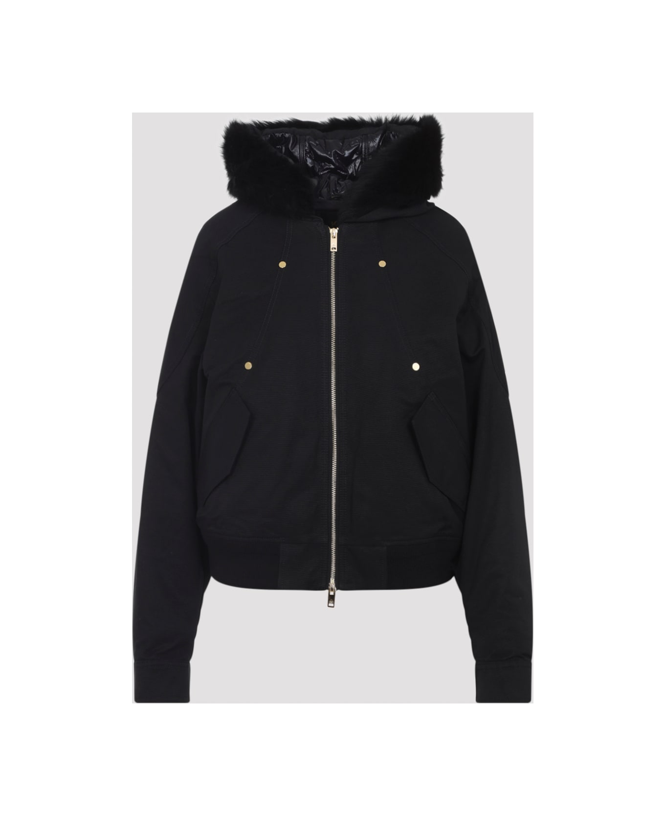 Moose Knuckles Logan Sh Gold Bomber - Blk W Blk