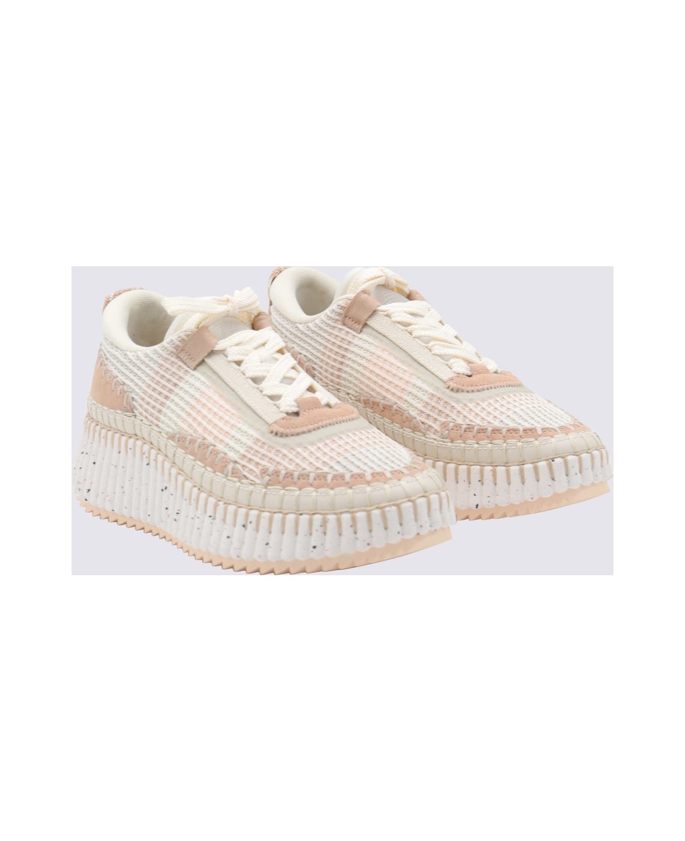 Chloé Beige Nama Sneakers - Beige