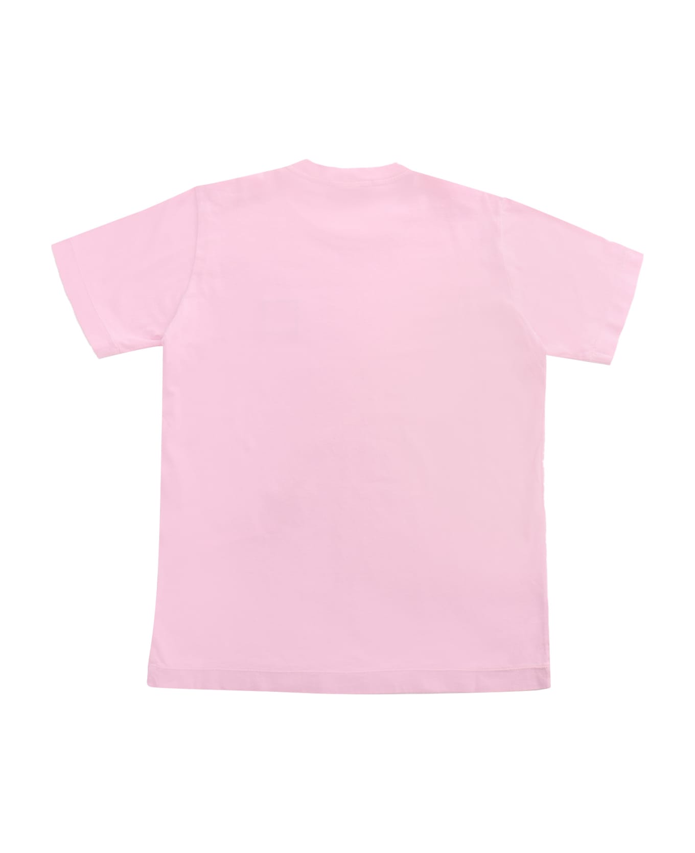 Stone Island Junior Pink T-shirt With Logo - PINK