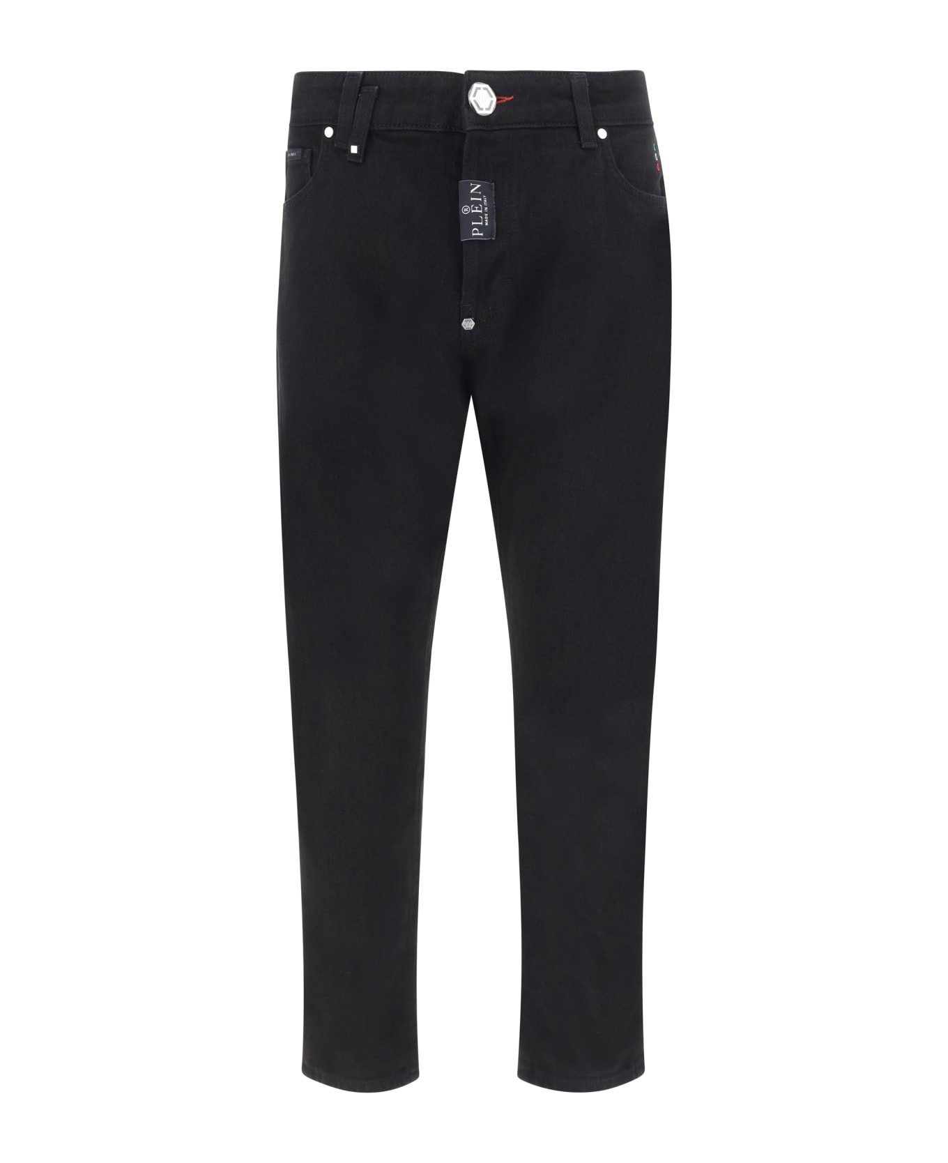 Philipp Plein Denim Pants - Jet Black