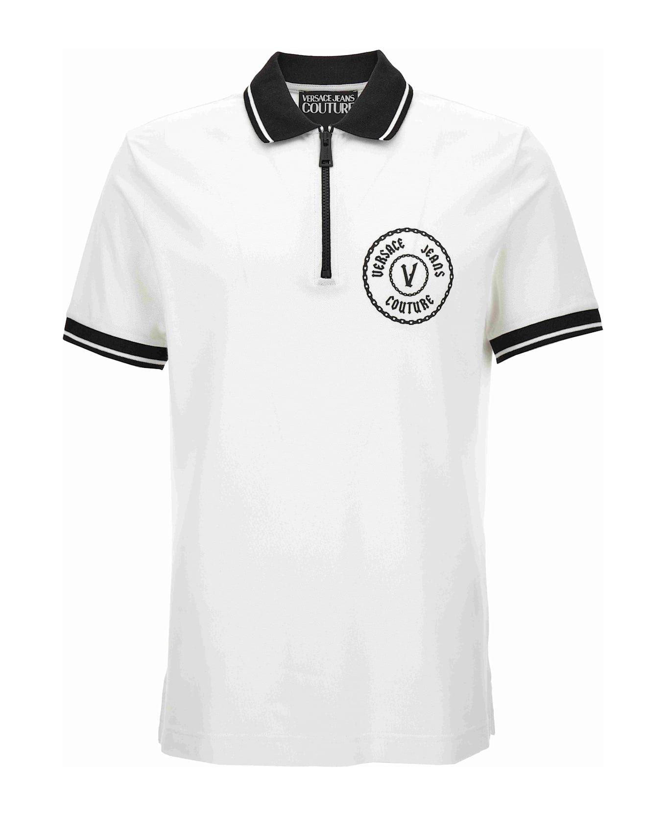 Versace Jeans Couture Men's Polo - White ポロシャツ