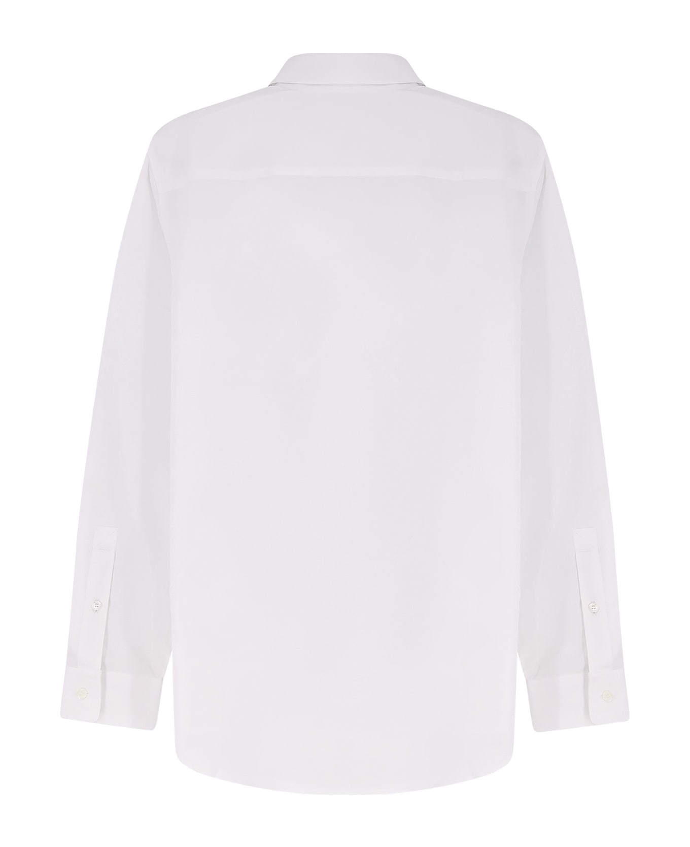 Burberry Organic Cotton Shirt - OPTIC  WHITE