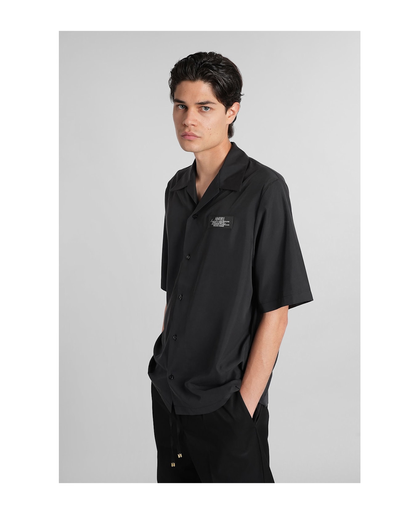 AMIRI Shirt In Black Modal - black