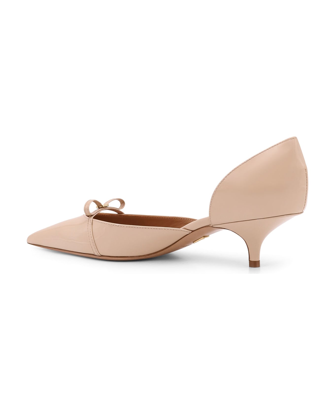 Ferragamo Gyoia 40 Patent Leather Décolleté - Beige