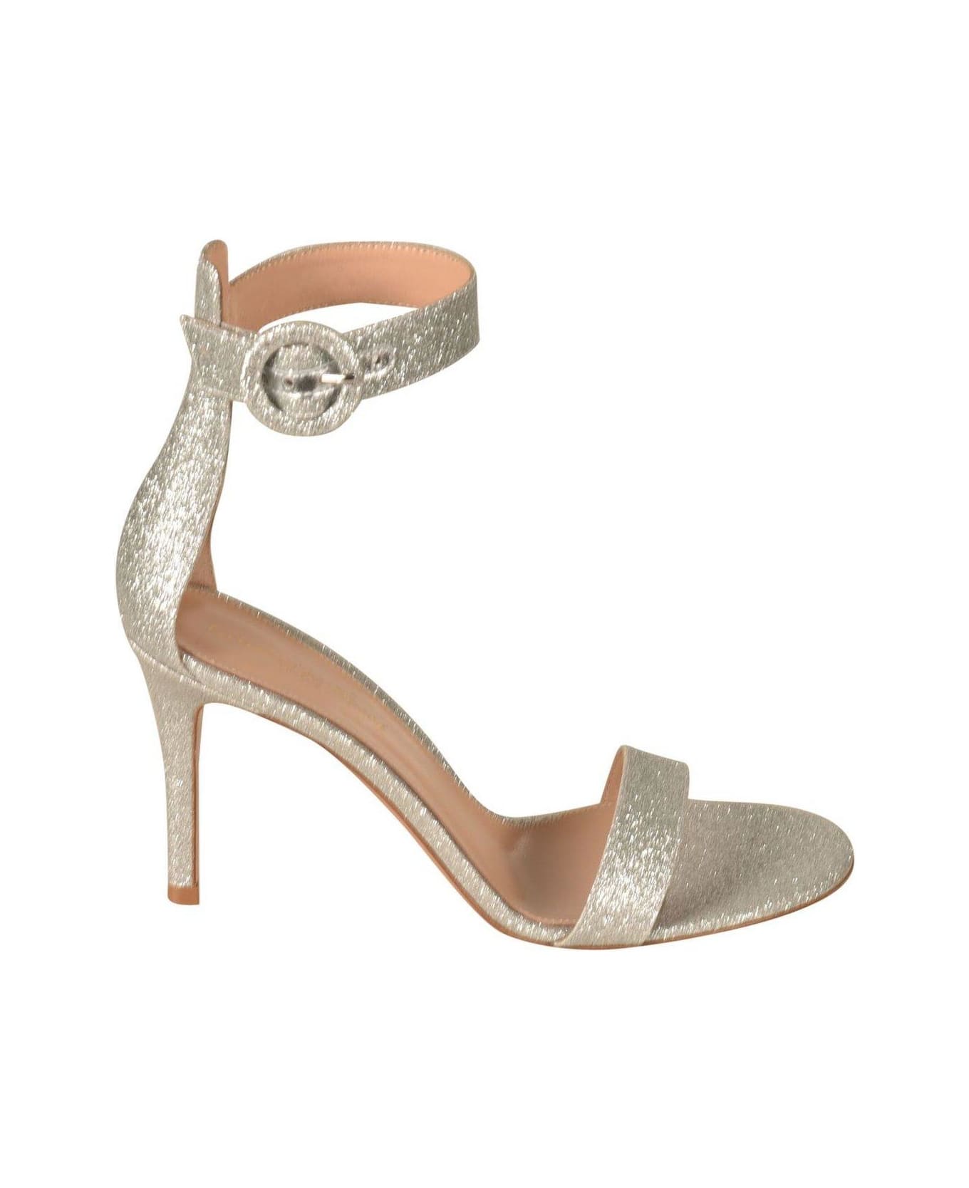Gianvito Rossi Portofino Heeled Sandals - Silver