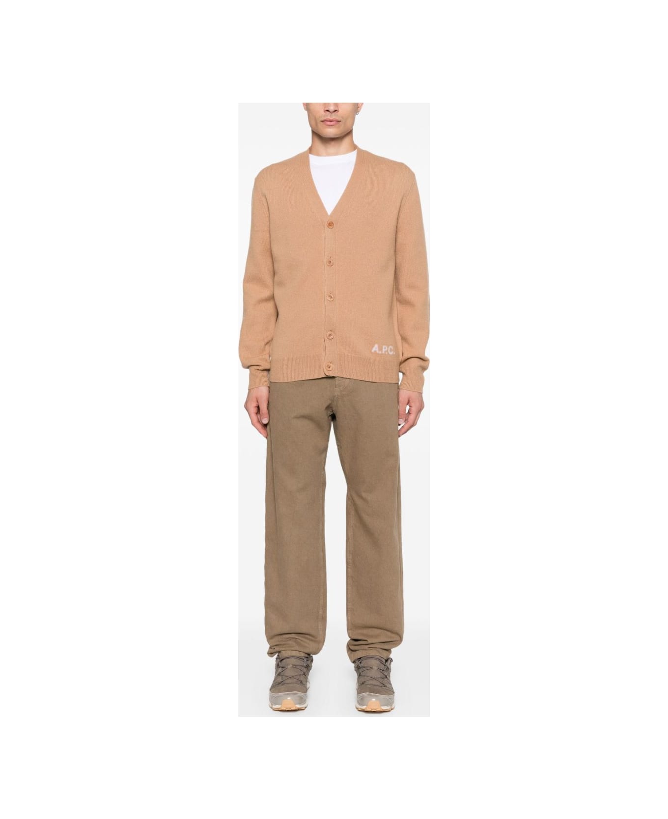 A.P.C. Sweater Camel Brown Virgin Wool - Beige