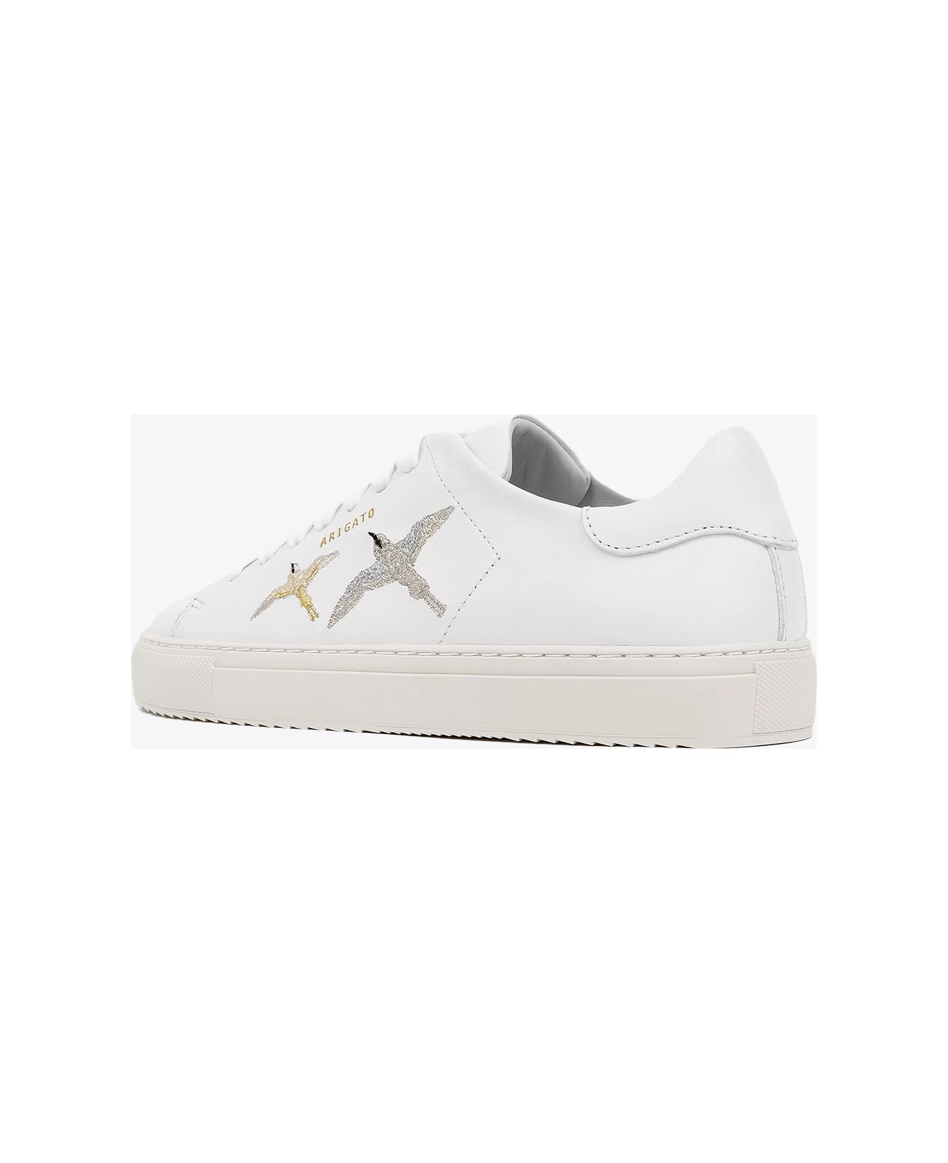 Axel Arigato Clean 90 Bee Bird White leather low snreaker with birds embroidery - Clean 90 Bee Bird - Bianco