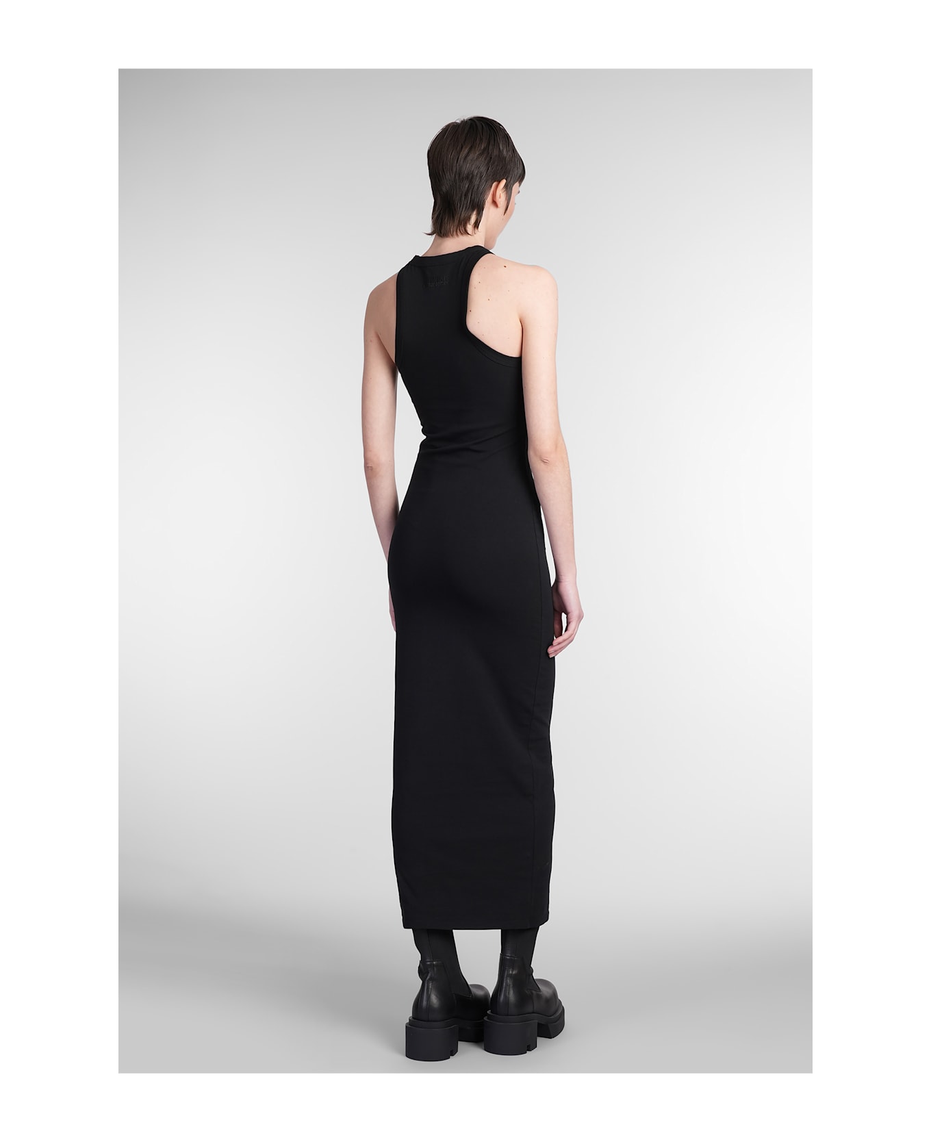 VETEMENTS Long Dress In Black Cotton - black