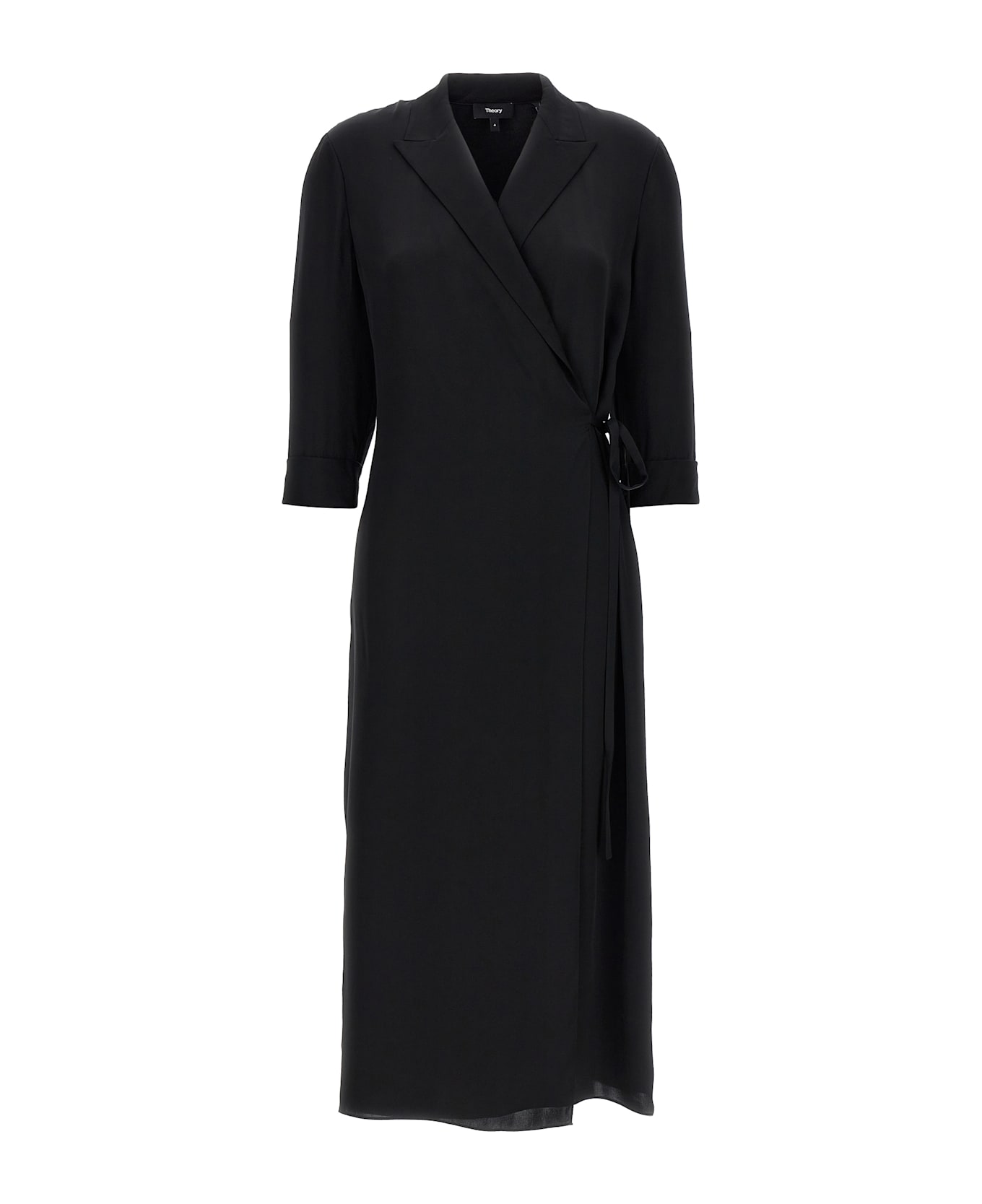Theory Silk Shirt Dress - Black  