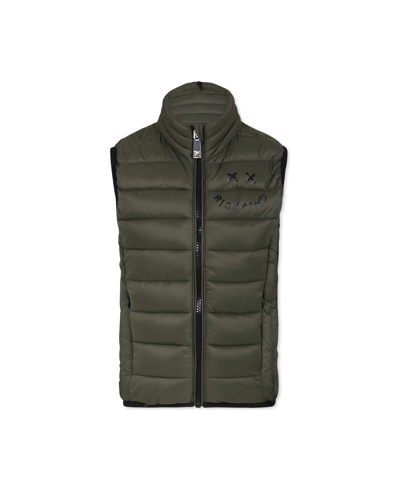 Richmond Green Vest For Boy With Smiley - Green