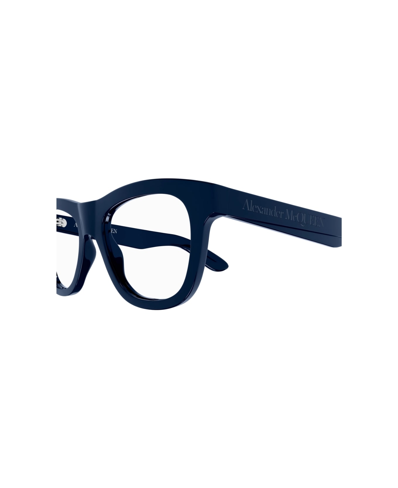 Alexander McQueen Eyewear AM0421o 004 Glasses - Blu