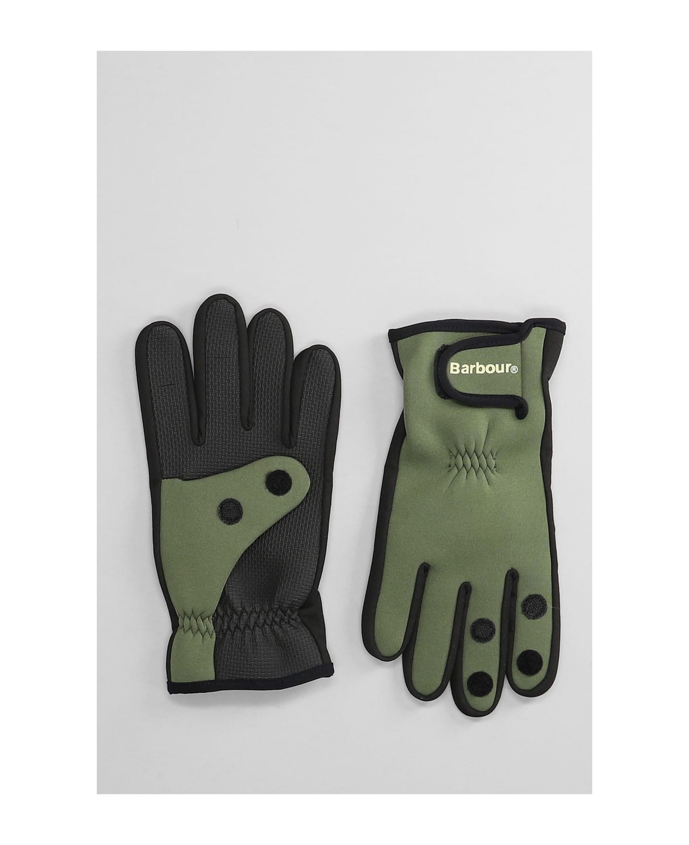 Barbour Gloves In Green Polyester - Green 手袋