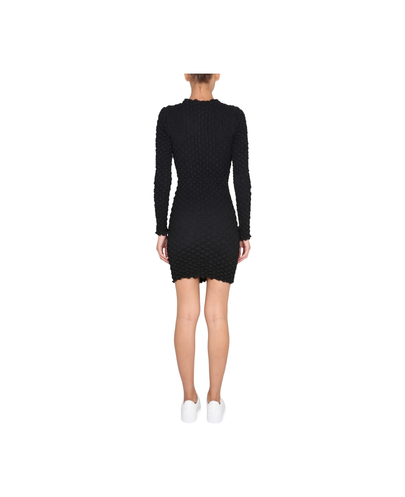 McQ Alexander McQueen Chunky Knit Dress - BLACK ワンピース＆ドレス